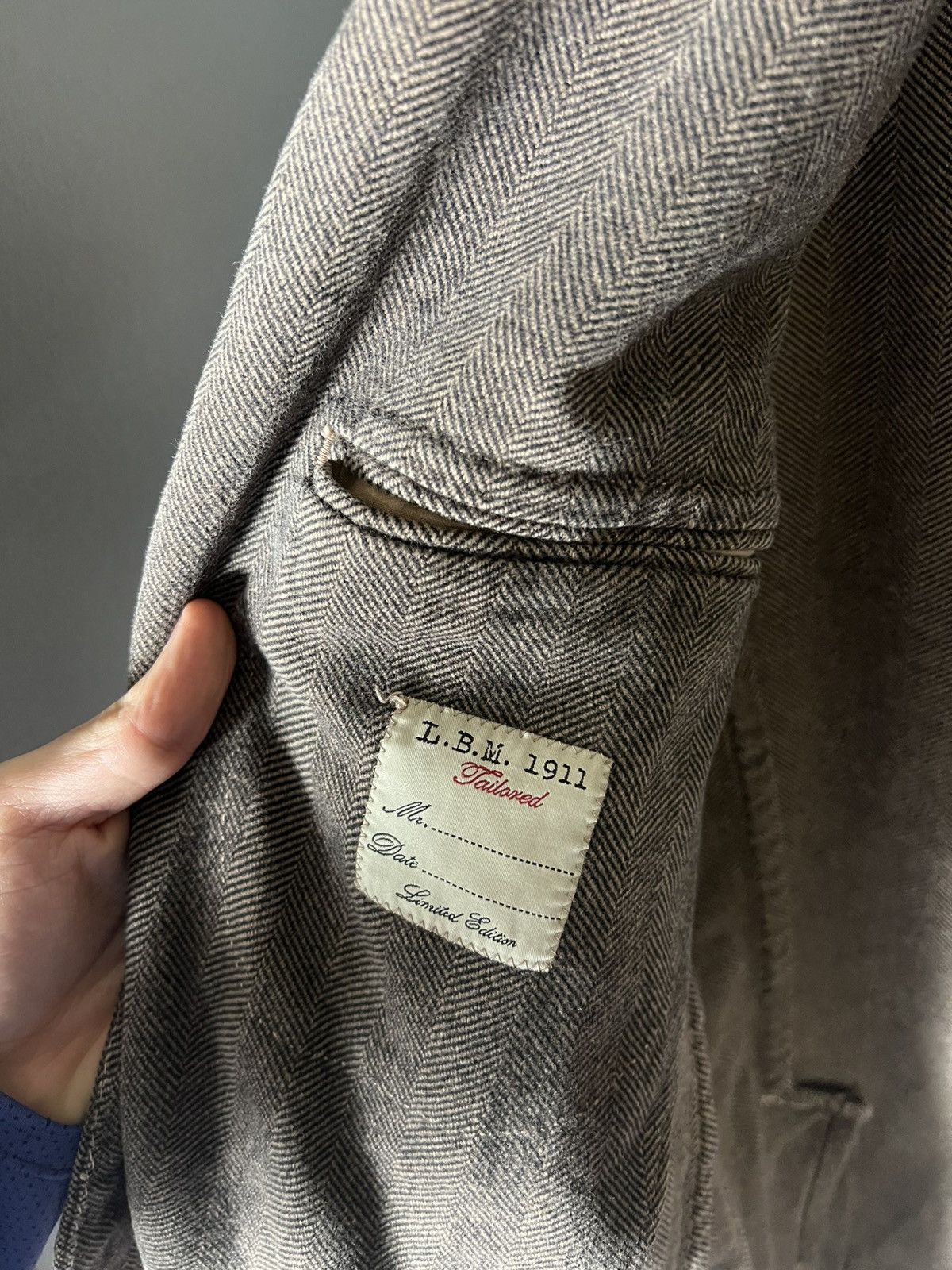 L.B.M. 1911 VINTAGE L.B.M 1911 LIMITED EDITION WOOL COAT SUIT DESIGNER Size 54R - 11 Thumbnail