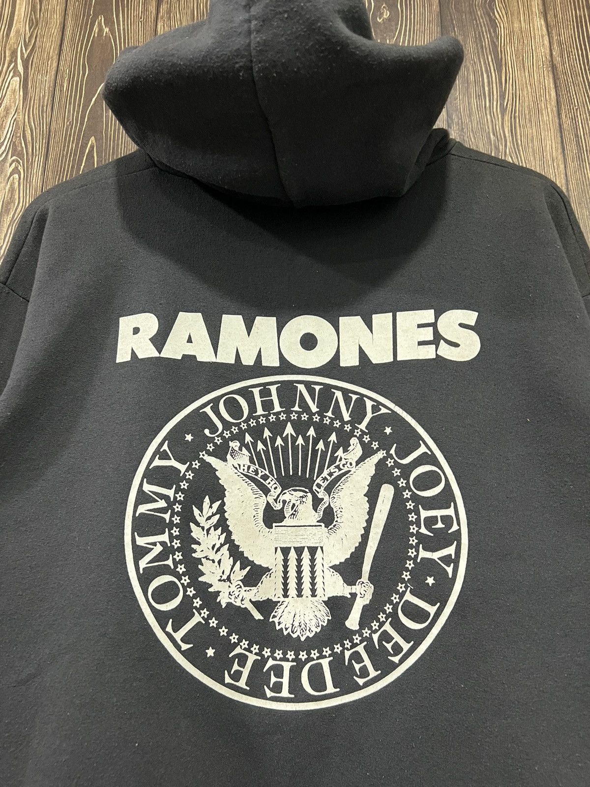 Band Tees × Vintage Vintage 90s Ramones Band Hoodies Size US M / EU 48-50 / 2 - 2 Thumbnail