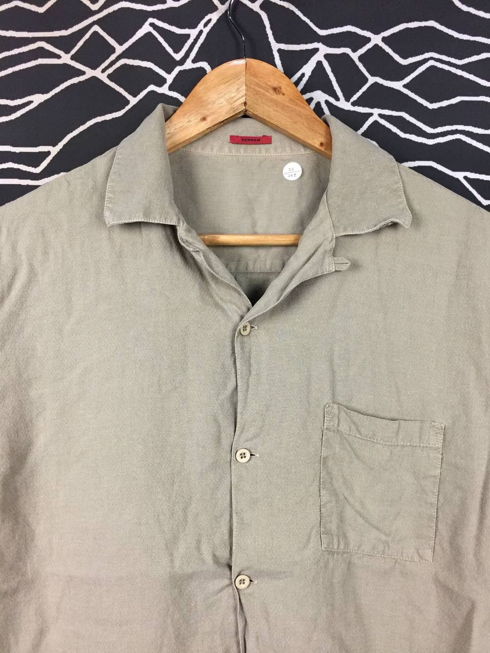 DENHAM Denham Lyocell Linen Camp Collar Bowling Shirt Size US S / EU 44-46 / 1 - 3 Thumbnail