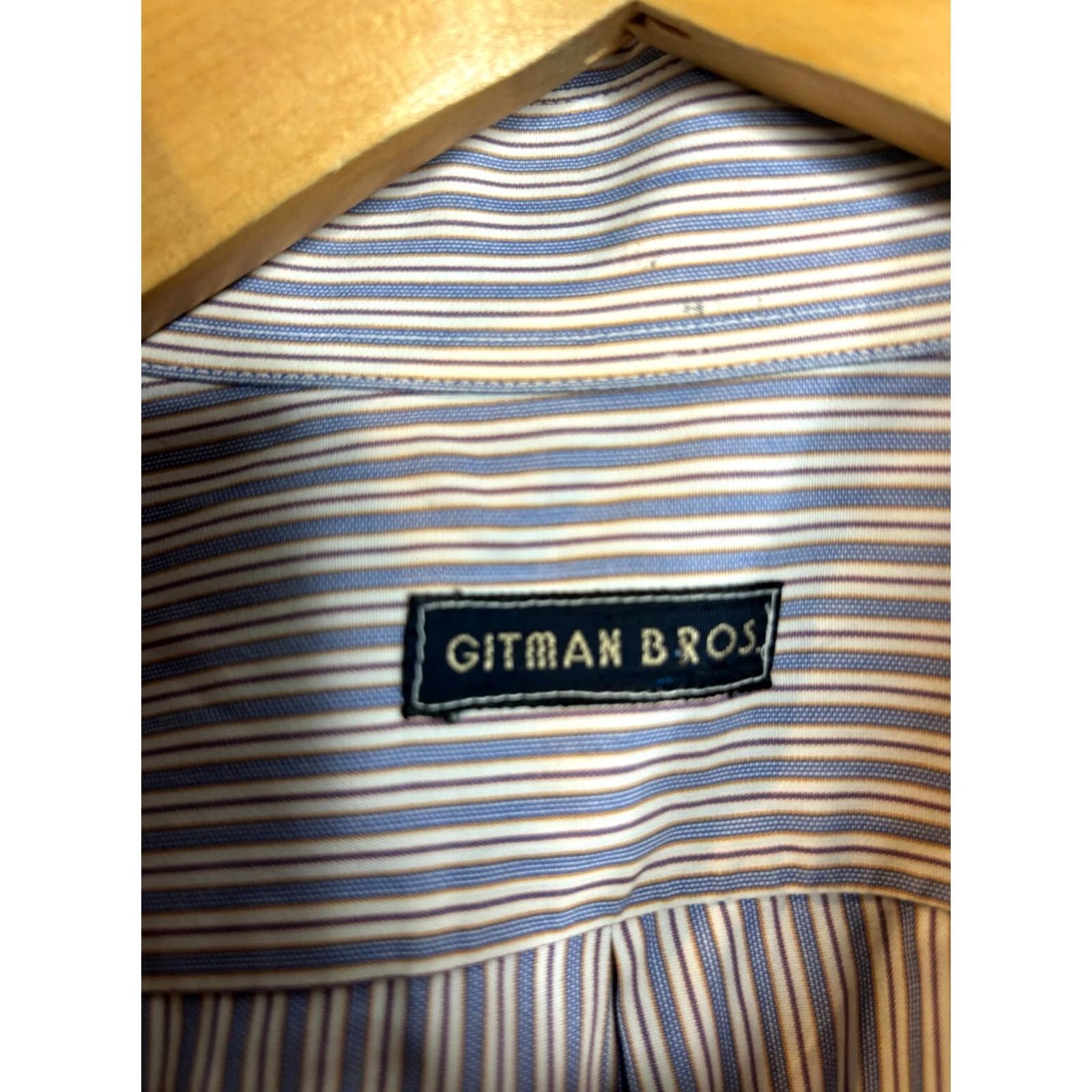 Vintage Gitman Bros Shirt Button Down Long Sleeve 17.5 USA Pinstripe 952 Size US XXL / EU 58 / 5 - 3 Thumbnail
