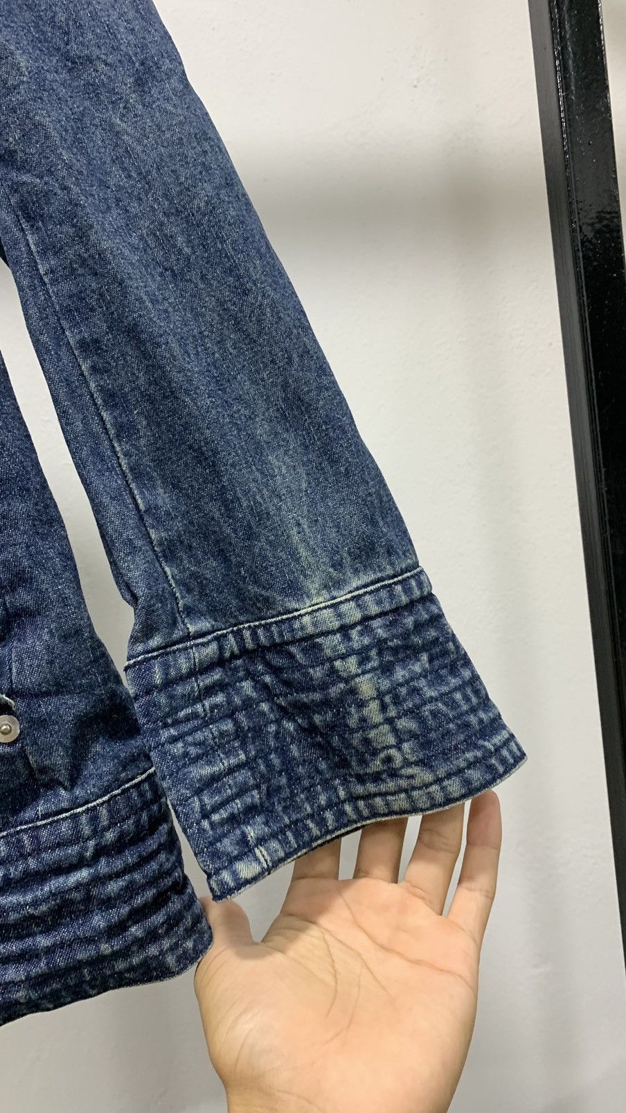 If Six Was Nine Bat-su Denim Punk Jacket Size M / US 6-8 / IT 42-44 - 5 Thumbnail