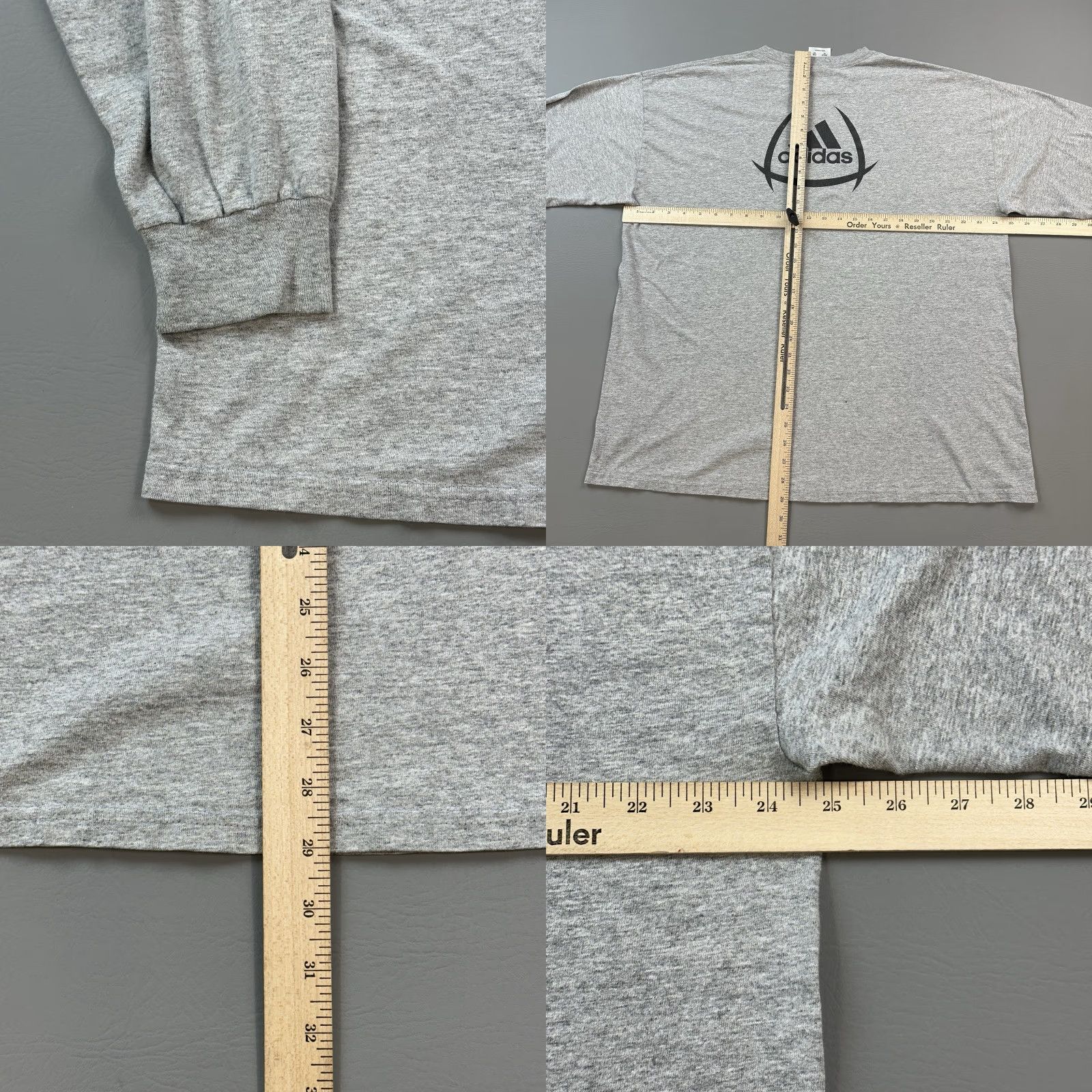 Adidas VINTAGE adidas Soccer Shirt Mens XL Gray Long Sleeve CASL Shootout Logo Y2K Size US XL / EU 56 / 4 - 9 Thumbnail