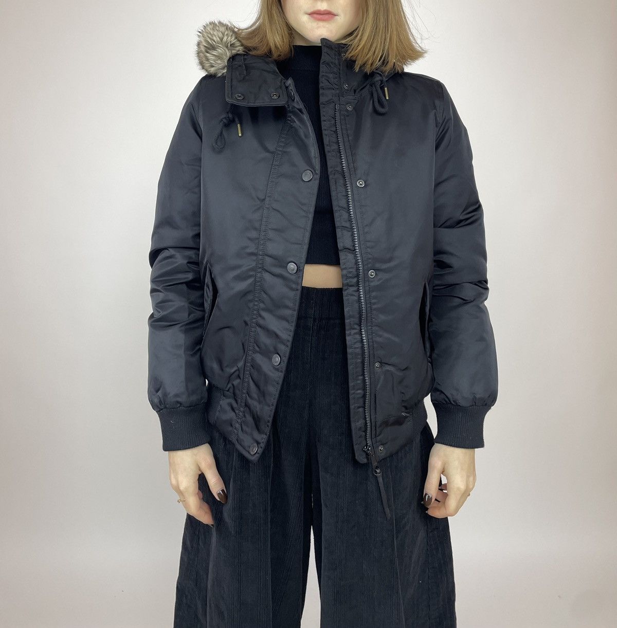 Levi's LEVI STRAUSS & CO. Hooded Down Jacket Levis Parka Black Size XS / US 0-2 / IT 36-38 - 6 Thumbnail