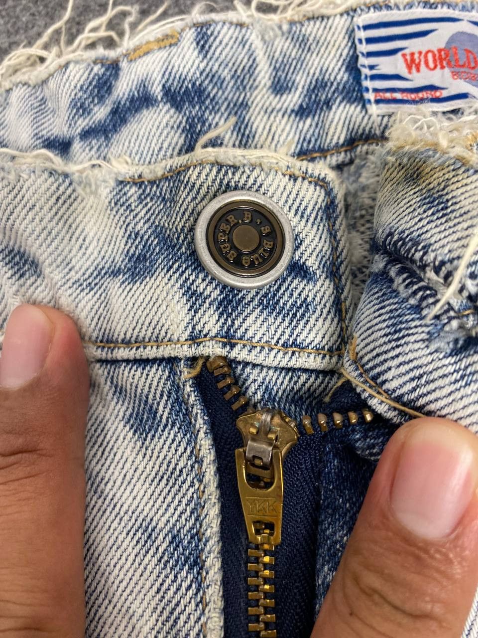 Japanese Brand bobson japanese brand acid wash distressed denim Size US 30 / EU 46 - 13 Thumbnail