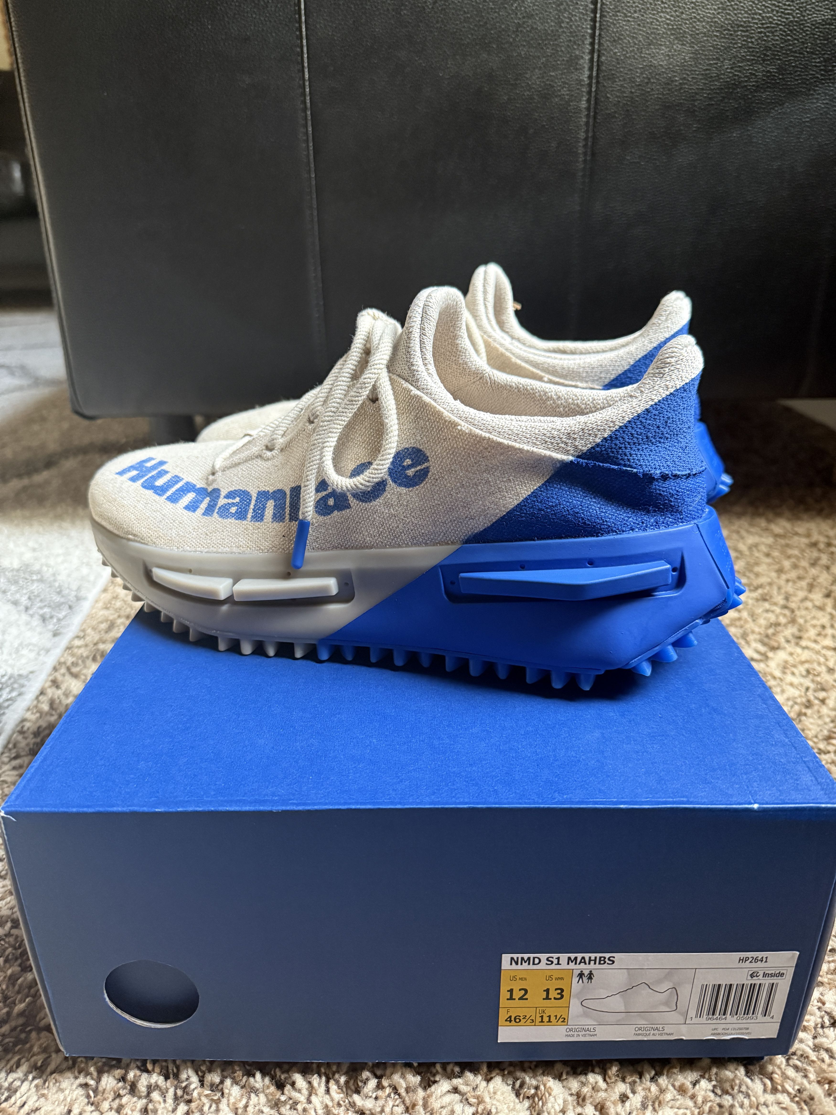 Adidas × Pharrell Pharrell Humanrace NMDs Blue Size US 12 / EU 45 - 2 Thumbnail