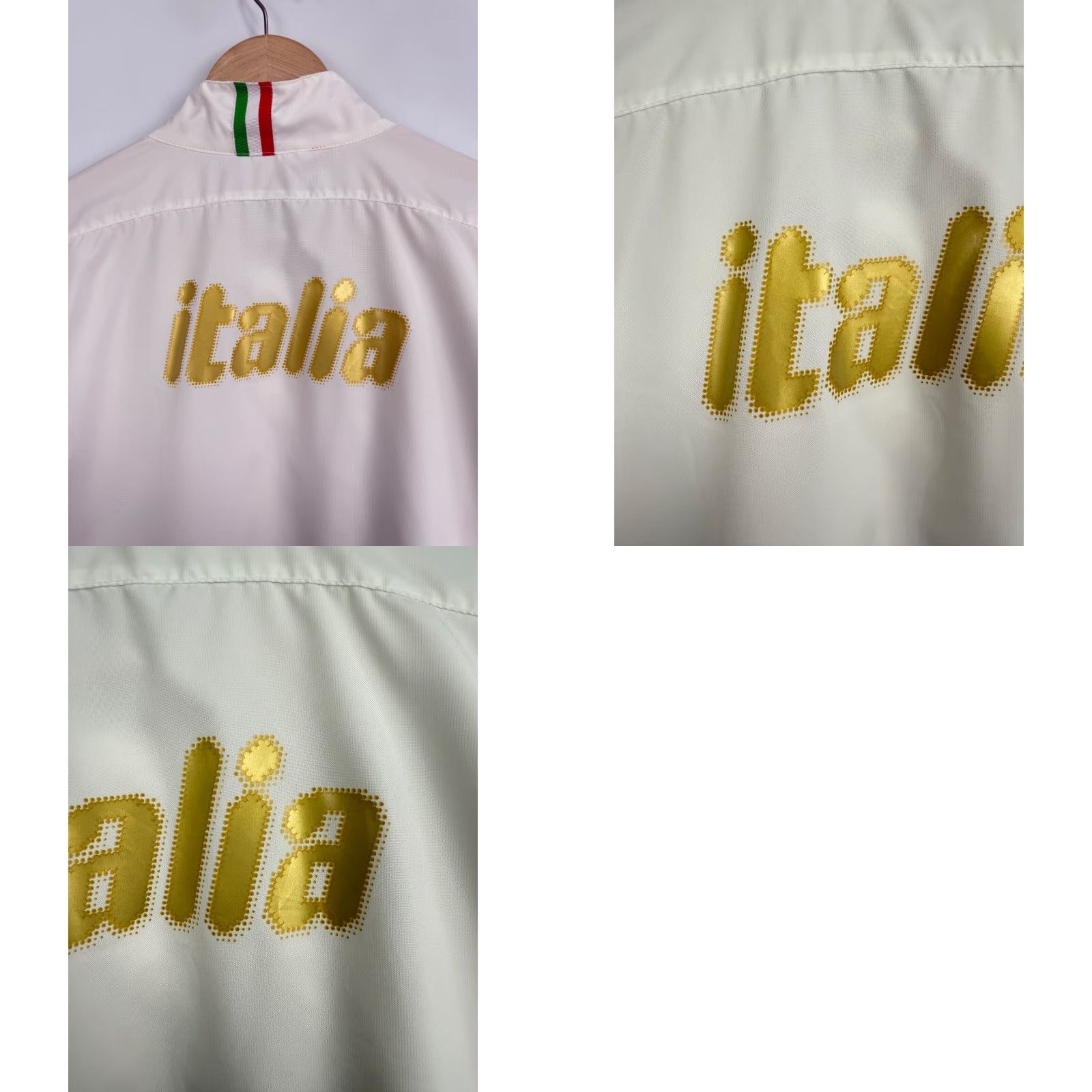 Puma VINTAGE Puma Italy Soccer Jersey Zip Jacket Retro Rare XL White Mens Jacket Size US XL / EU 56 / 4 - 9 Thumbnail
