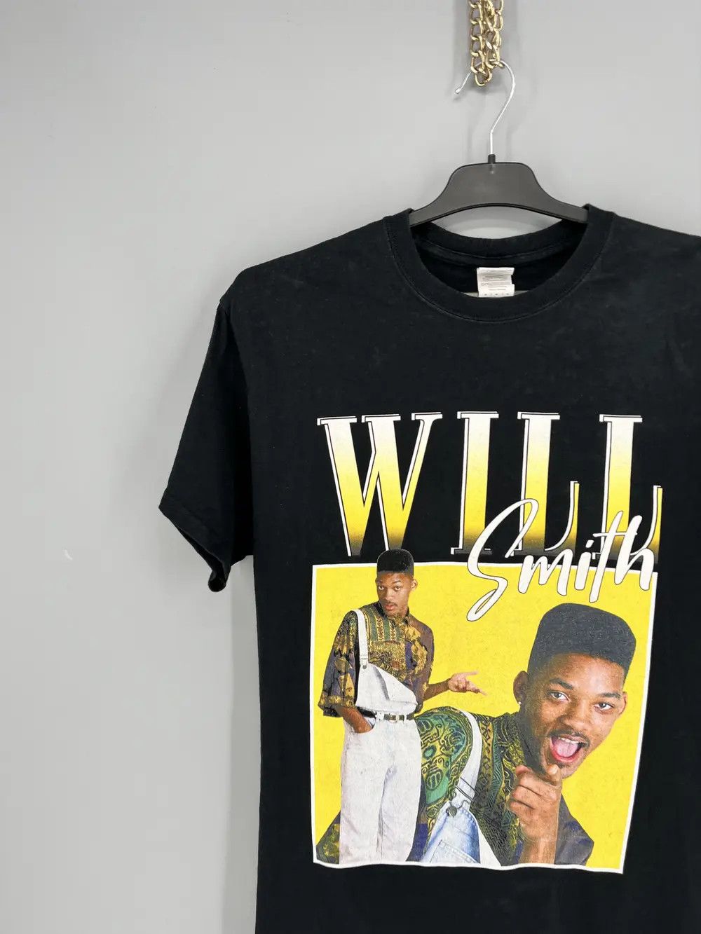 Vintage WILL SMITH Shirt Adult Black Graphic Fresh Prince Cotton Size US M / EU 48-50 / 2 - 4 Thumbnail