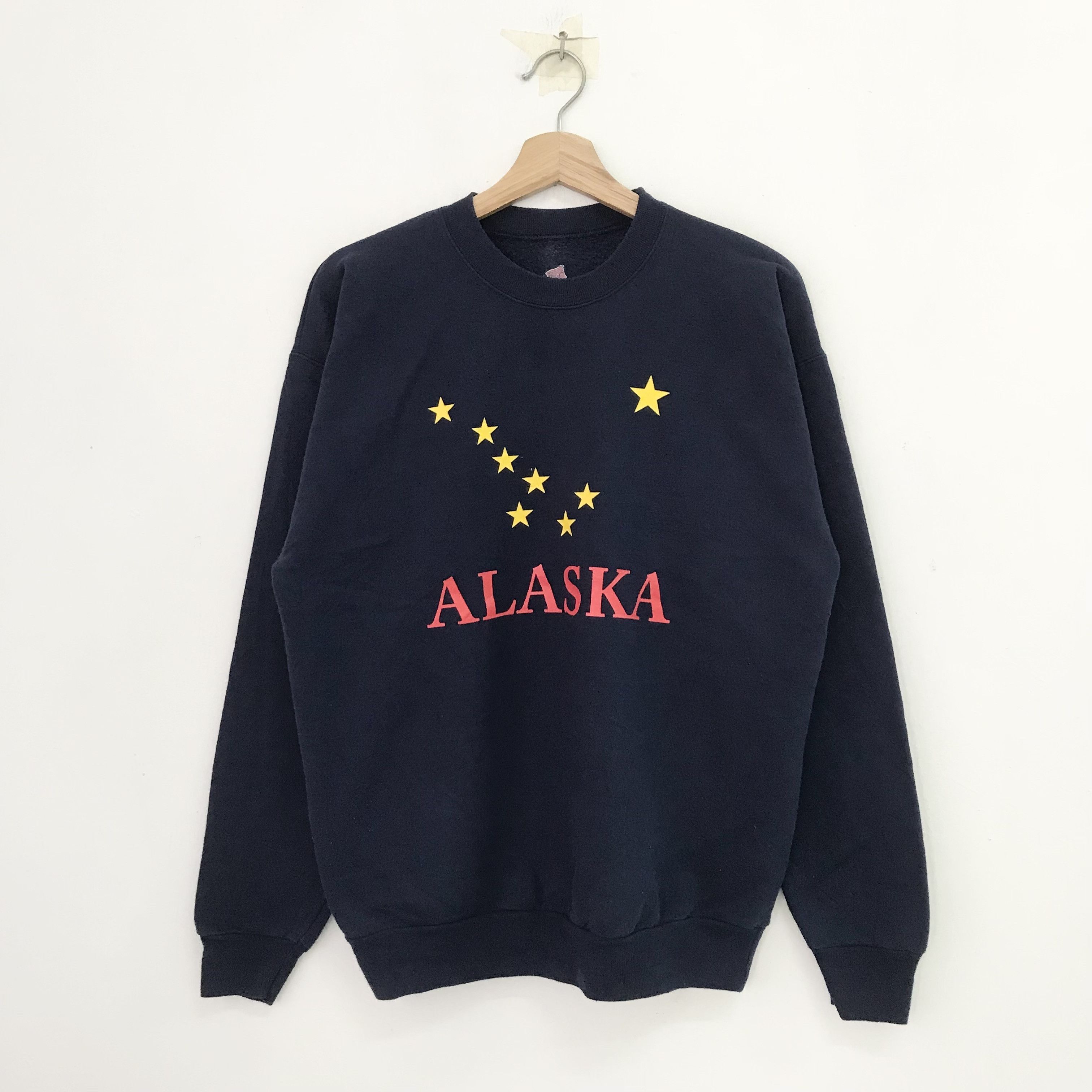 Vintage Alaska US State Blue Sweatshirt - 295 Size US M / EU 48-50 / 2 - 1 Thumbnail