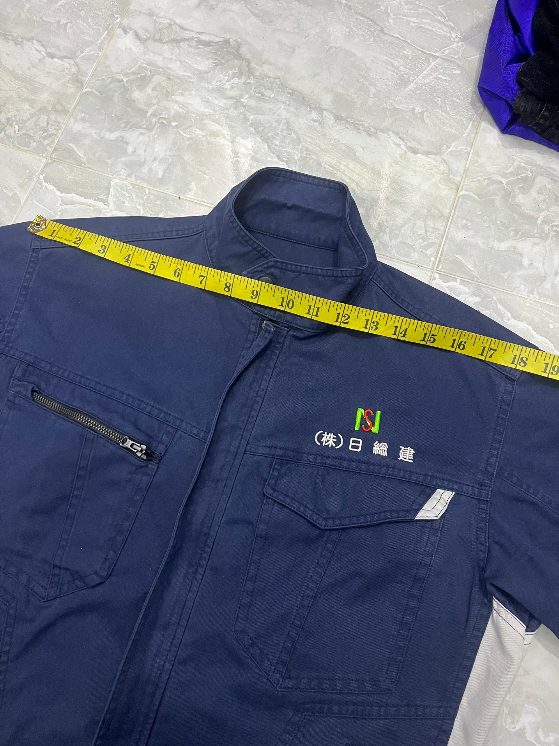 Japanese Brand Z-DRAGON Japanese Work Jacket Navy Reflective L Size US M / EU 48-50 / 2 - 18 Thumbnail