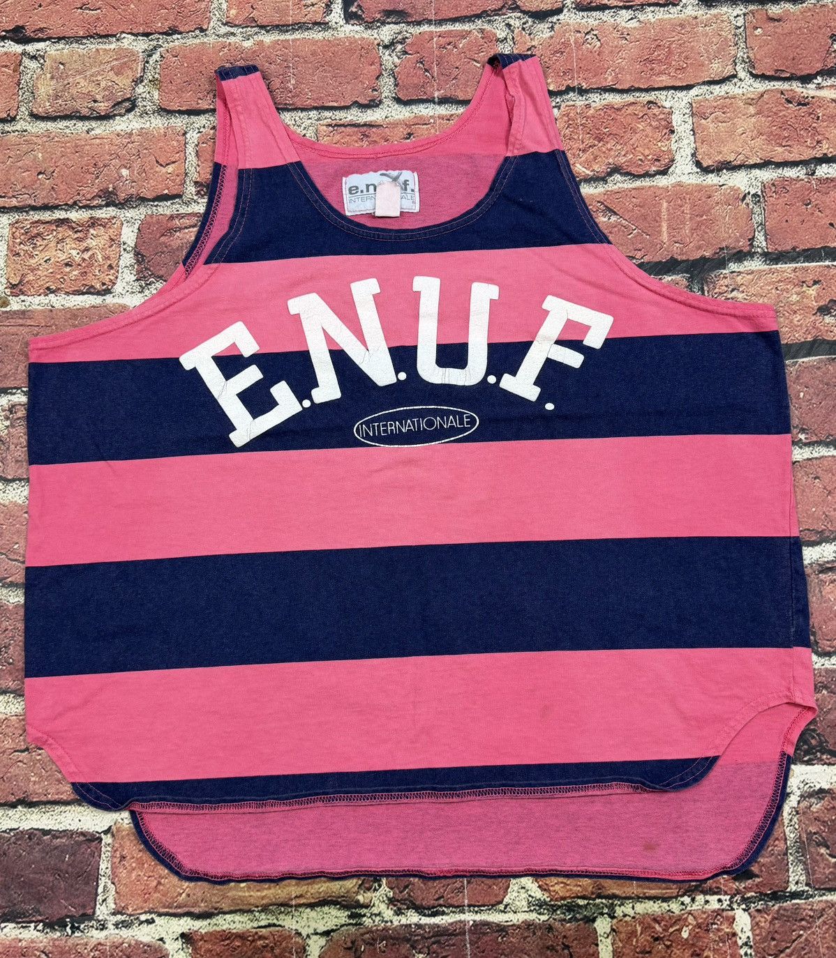 Other Vintage ENUF INTERNATIONALE Striped Tank Top 90s Surf Beach Size US M / EU 48-50 / 2 - 1 Thumbnail