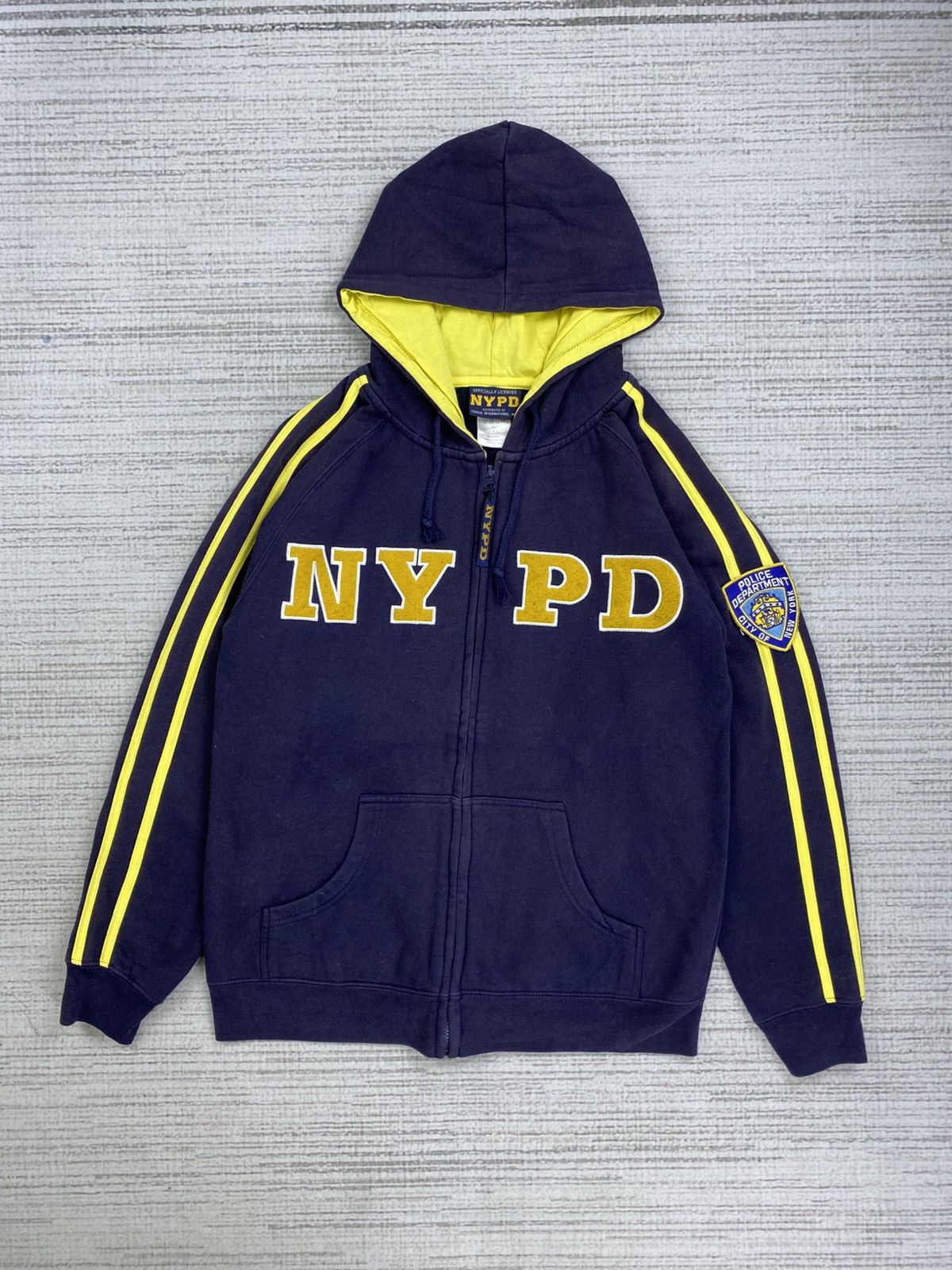 Japanese Brand × Vintage Vintage NYPD Spellout Embroidery Logo Hoodie Jacket Size US M / EU 48-50 / 2 - 1 Thumbnail
