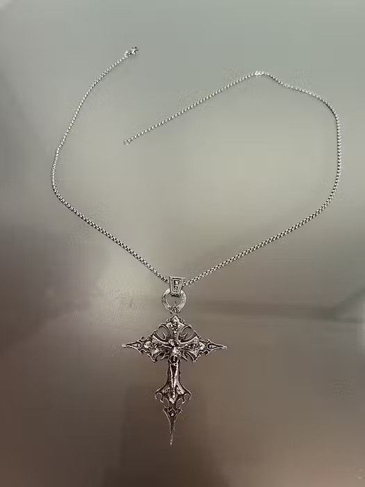 Japanese Brand × Vintage Gothic Skeleton Cross Necklace Size ONE SIZE - 3 Thumbnail