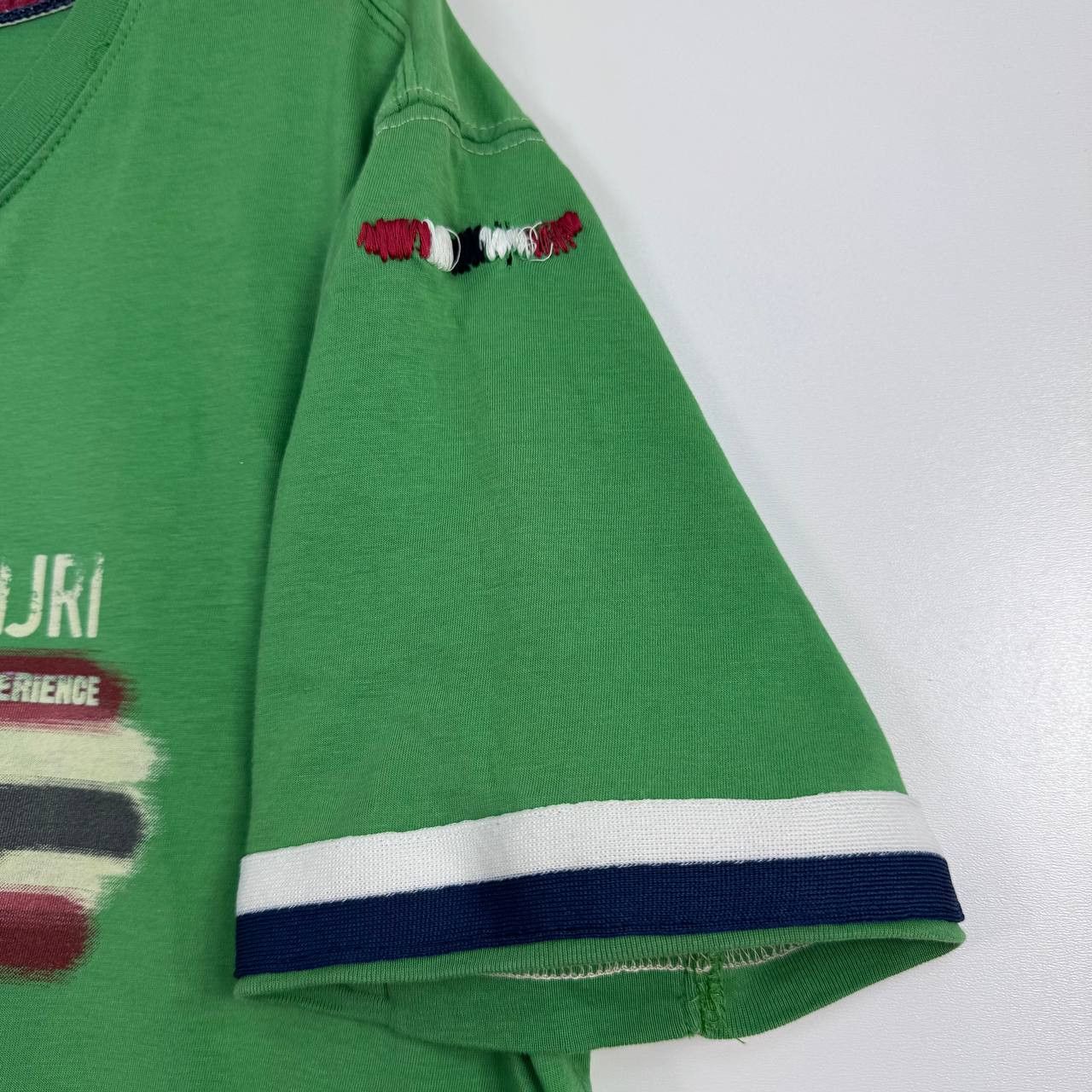 Napapijri Napapijri T-Shirt Green Logo Flag Casual Outdoor Mens Size M Size US M / EU 48-50 / 2 - 6 Thumbnail