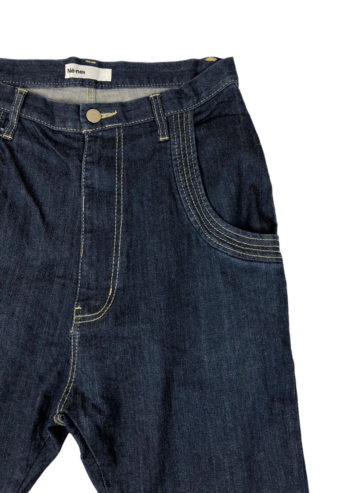 Issey Miyake × Japanese Brand × Ne-Net Ne Net by ISSEY MIYAKE Green Cherry Pocket Design Jeans Size US 28 / EU 44 - 7 Thumbnail