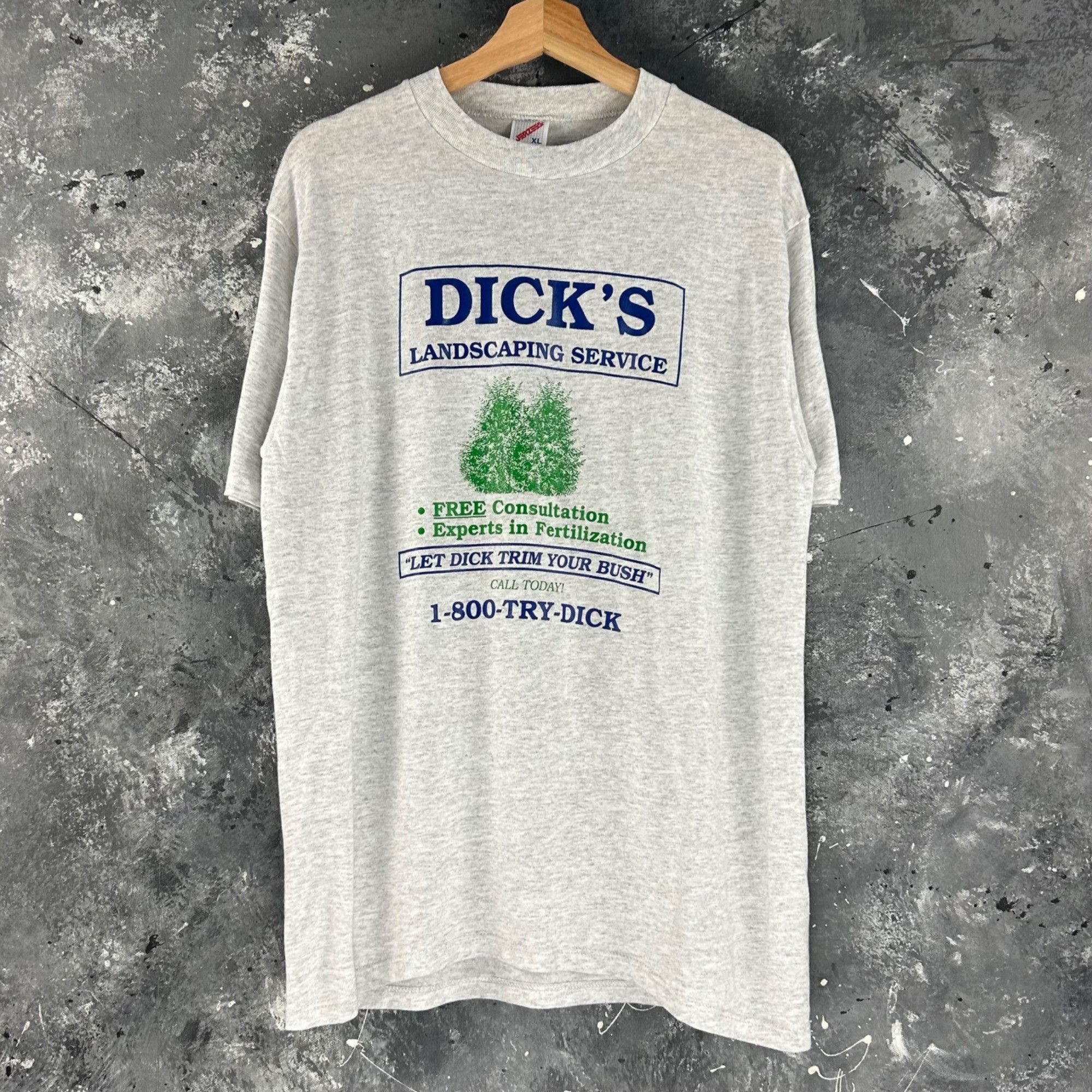Other Vintage Dick’s Landscaping parody shirt Size US L / EU 52-54 / 3 - 1 Thumbnail