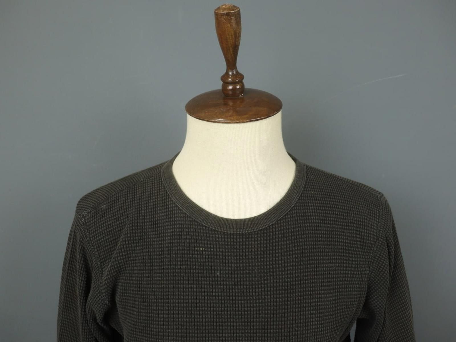 Stussy Stussy Green 100% Cotton Crew Neck Casual Waffle Top Size L Size L / US 10 / IT 46 - 2 Thumbnail