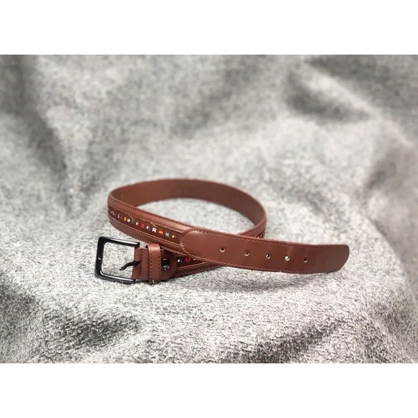 Paul & Shark VINTAGE Paul & Shark Design Multi Logo Mens Belt Size ONE SIZE - 2 Thumbnail