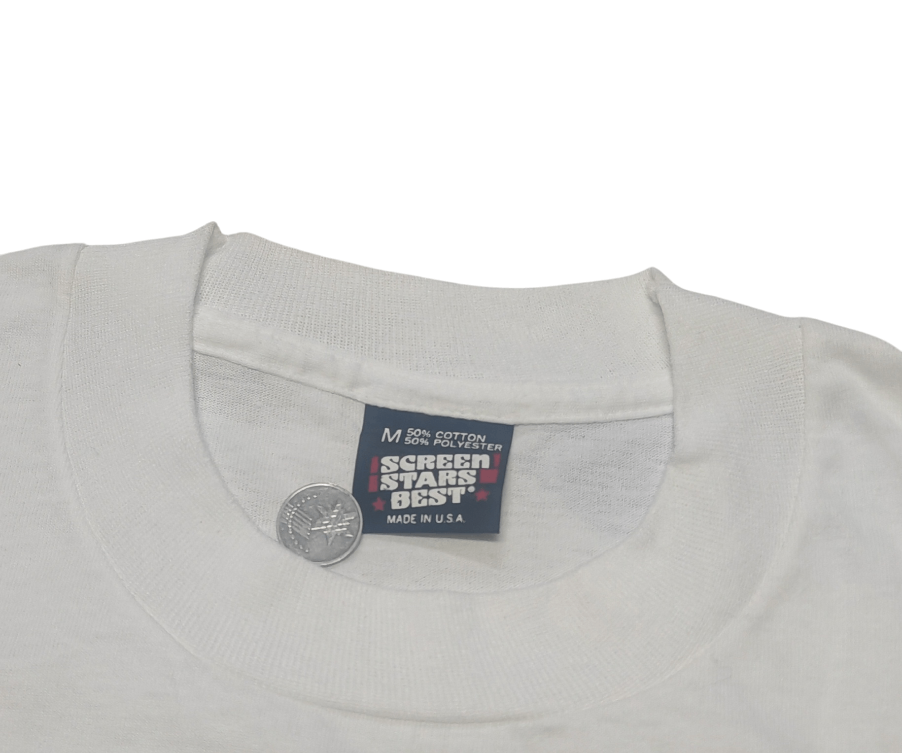 Vintage 80's YKK Mint 30th Anniversary Both Side Printed Tee