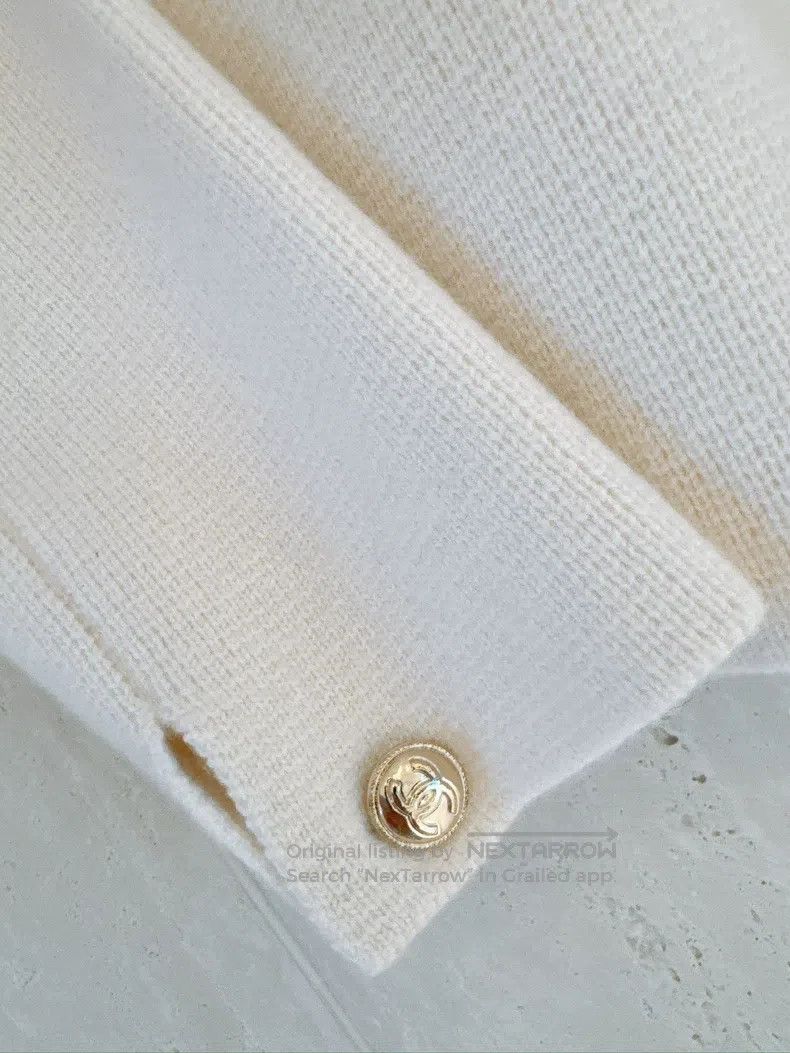 Chanel Chanel 20K Equestrian Series White Cashmere Sweater Size XXS / US 00 / IT 34 - 6 Thumbnail