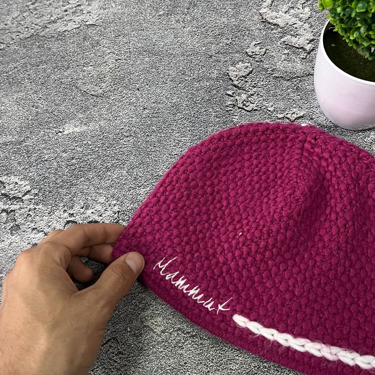 Mammut Vintage Mammut Pink Big Logo Winter Hat OneSize Size ONE SIZE - 6 Thumbnail