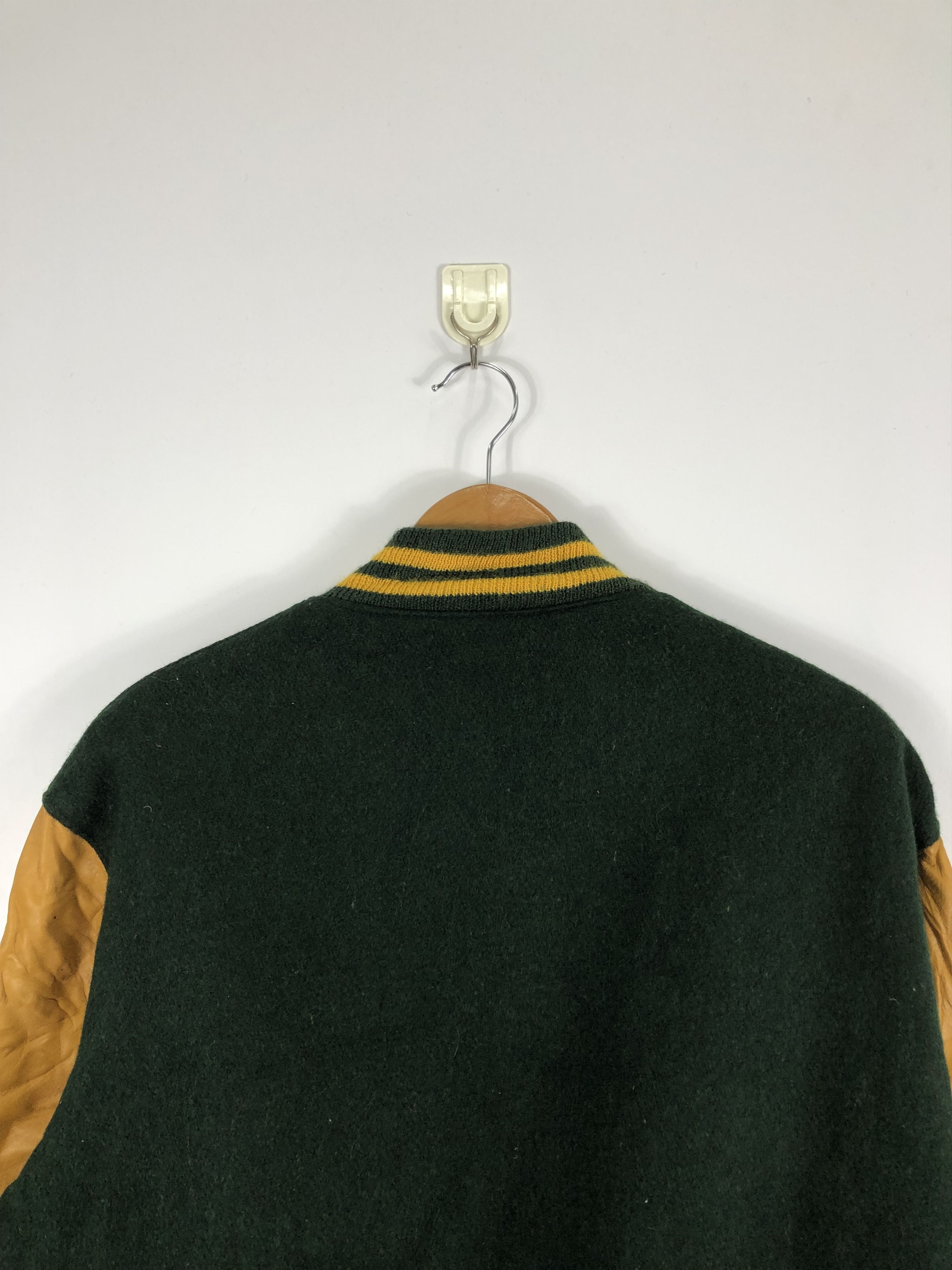 Golden Bear Vintage 80s Golden Bear Varsity Jacket Leather Sleeve V0243 Size US L / EU 52-54 / 3 - 4 Thumbnail