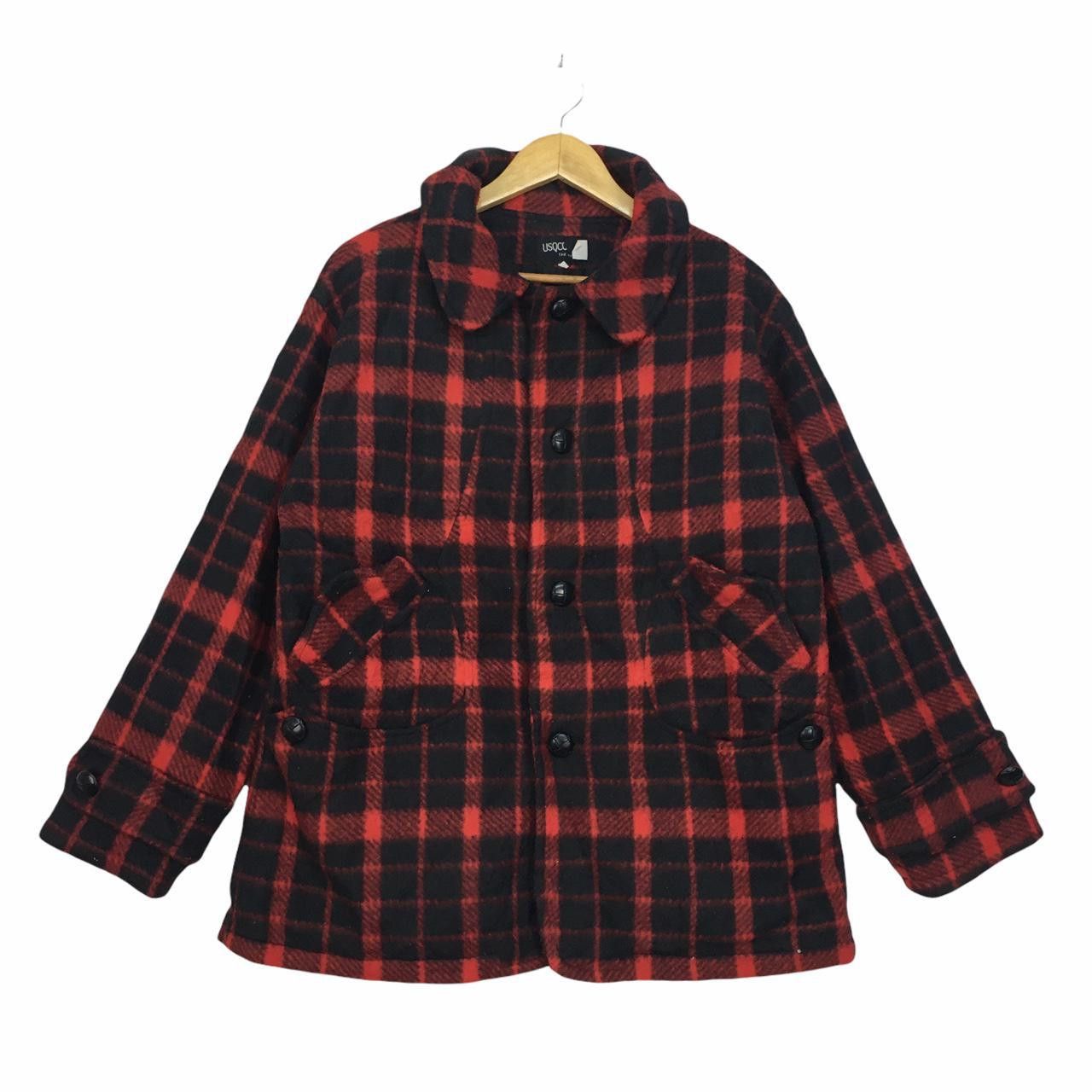 Vintage Vtg USQCO THE ORIGINAL Button Plaid Jacket Streetwear Size US M / EU 48-50 / 2 - 1 Thumbnail