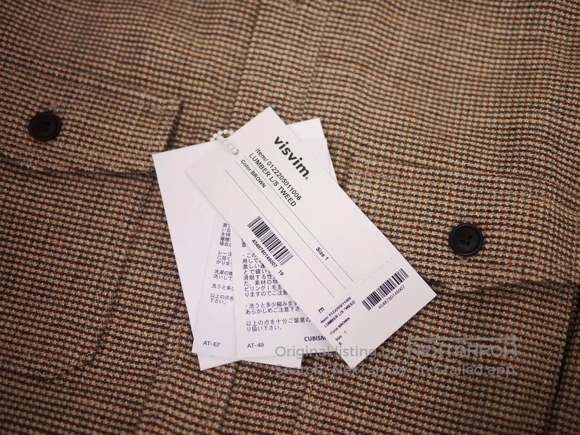 Visvim VISVIM LUMBER SHIRT TWEED. Size US S / EU 44-46 / 1 - 7 Thumbnail