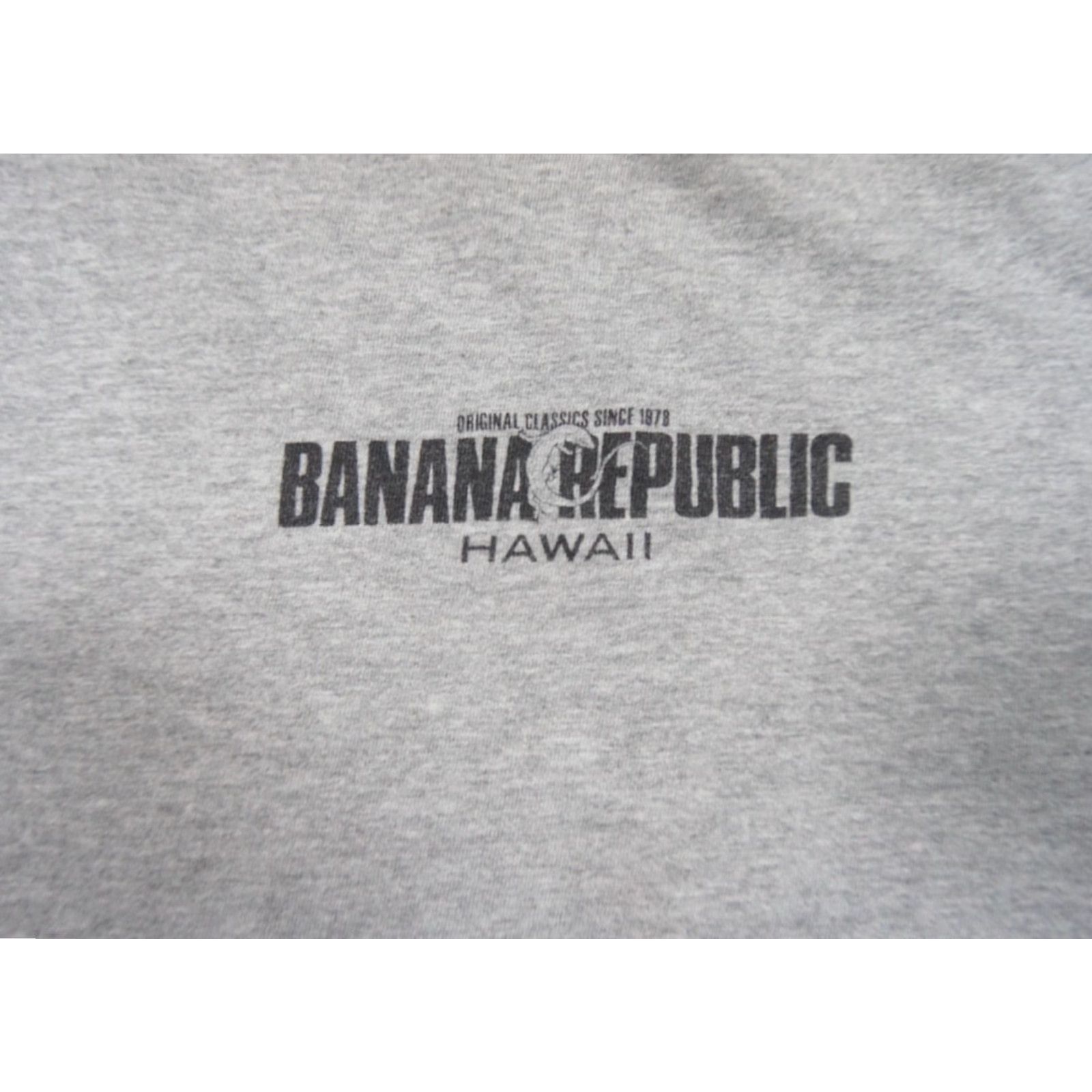 Banana Republic Vintage Banana Republic Men's Cotton Short Sleeve Crewneck T-Shirt Gray Hawaii 90s Logo Size US M / EU 48-50 / 2 - 2 Thumbnail