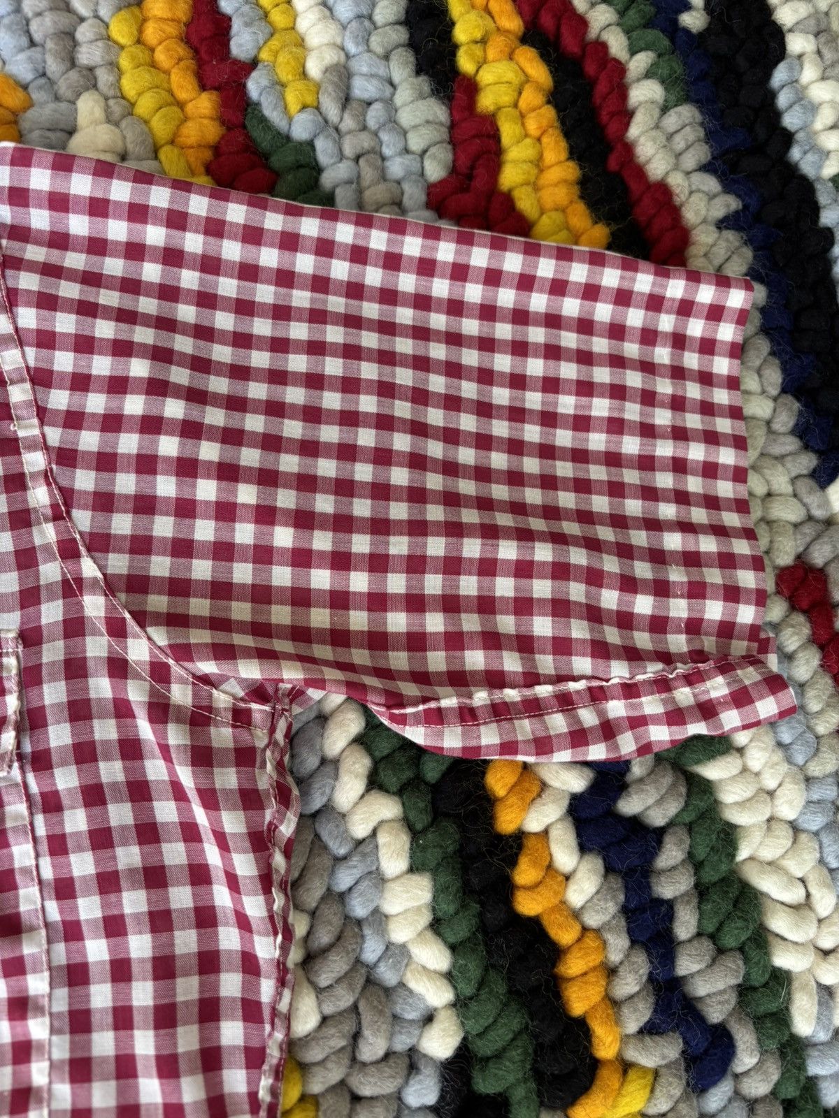 Levi's Vintage Clothing Levis Big E Red Checkered Button Up 1960s Size US L / EU 52-54 / 3 - 5 Thumbnail