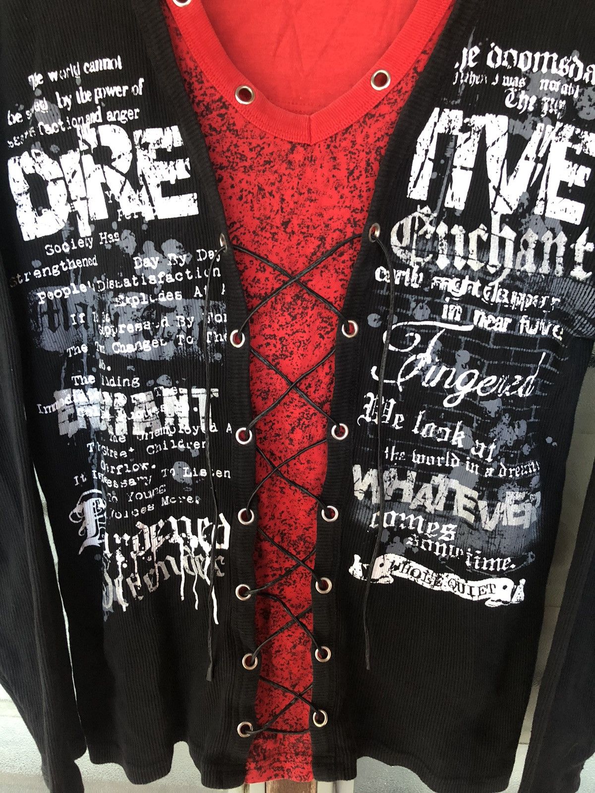 Japanese Brand Vintage Japanese Brand Punk Design Shirt Tee Size US L / EU 52-54 / 3 - 4 Thumbnail