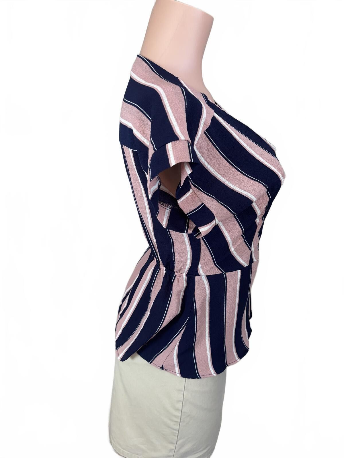Other Monteau Boho Western Stripe Peplum Top Meduim Size M / US 6-8 / IT 42-44 - 4 Thumbnail