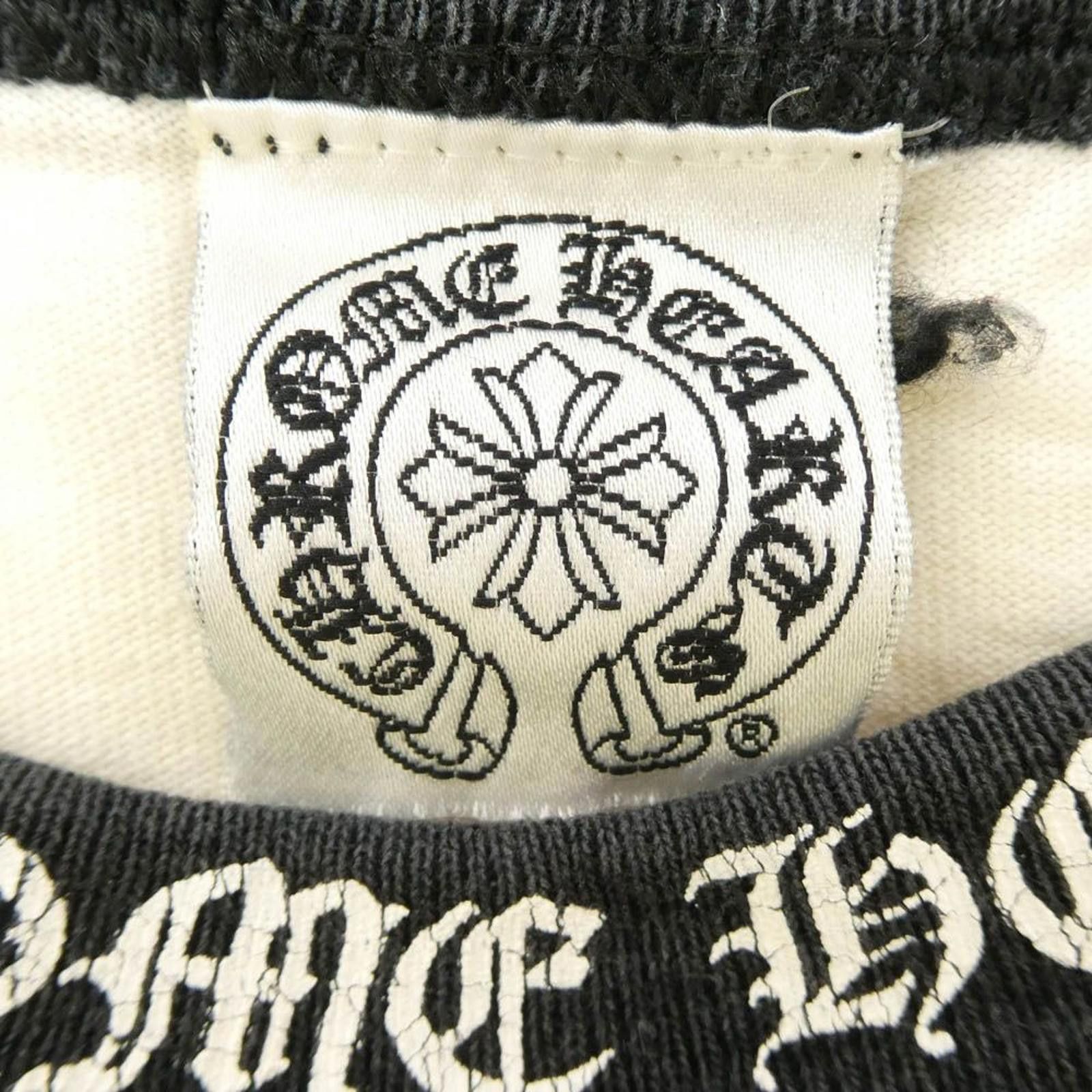 Chrome Hearts Chrome Hearts - Black and Cream Raglan Sleeve T-Shirt Size US S / EU 44-46 / 1 - 5 Thumbnail