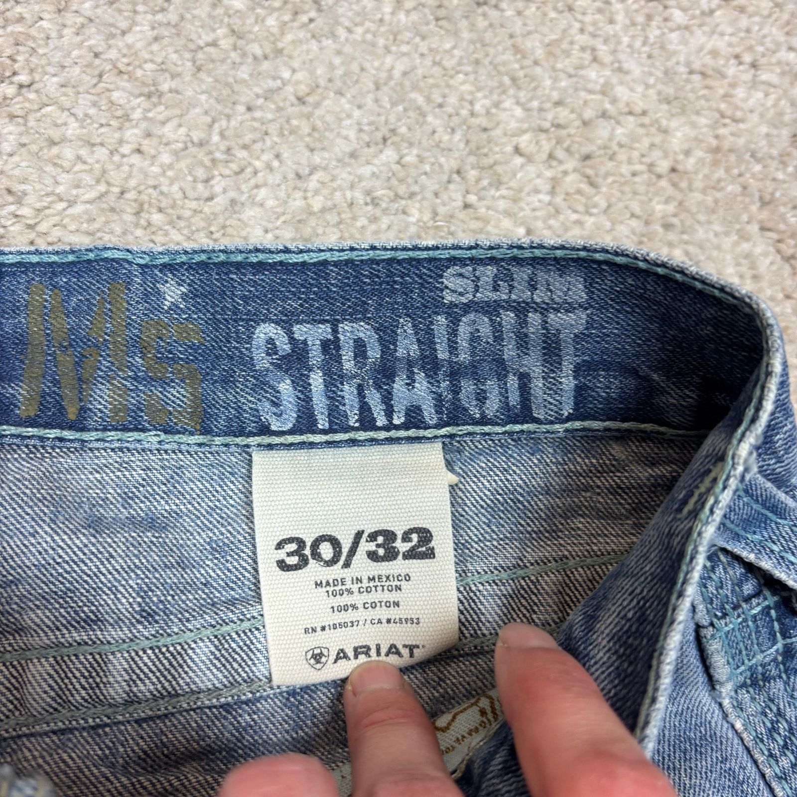 Ariat Ariat M5 Slim Straight Jeans Work Men's 30x32 Size US 30 / EU 46 - 6 Thumbnail