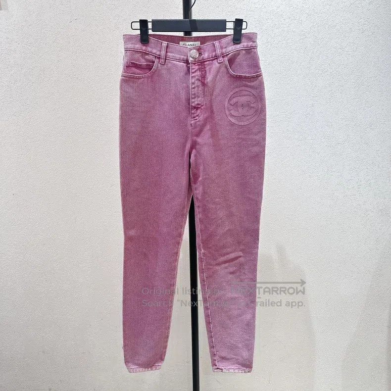 Chanel Chanel Pink old jeans Size 25" / US 0 / IT 36 - 1 Thumbnail