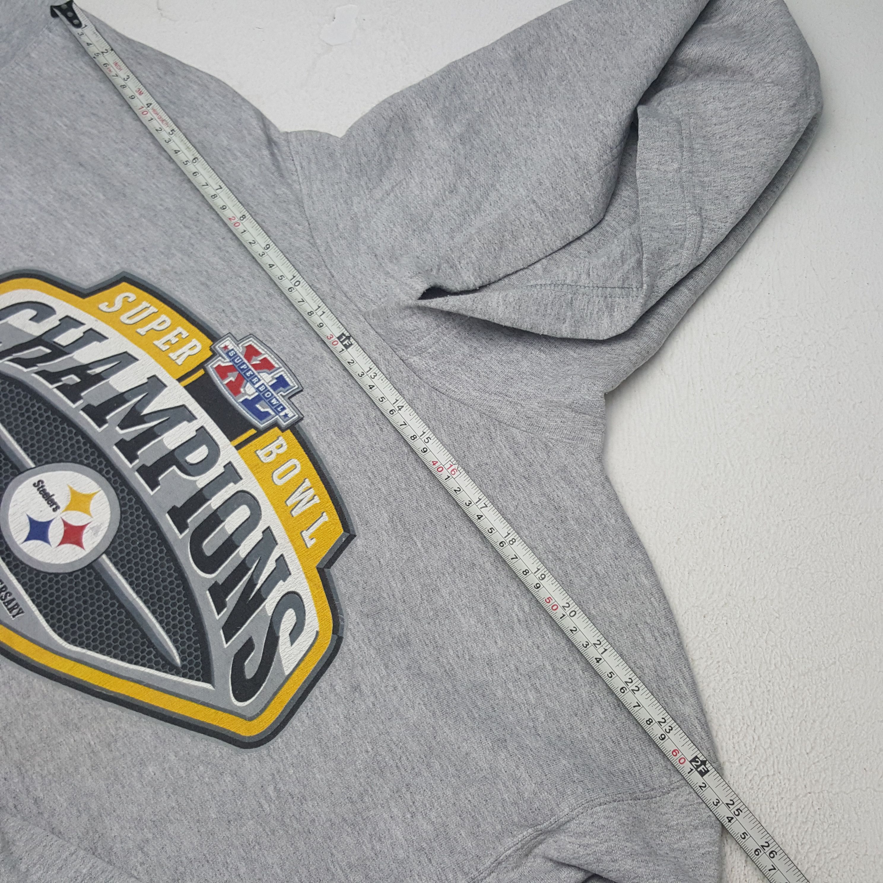 NFL × Reebok × Vintage Vintage Reebok X Steelers Super Bowl XL Football Team Hoodie Size US L / EU 52-54 / 3 - 7 Thumbnail