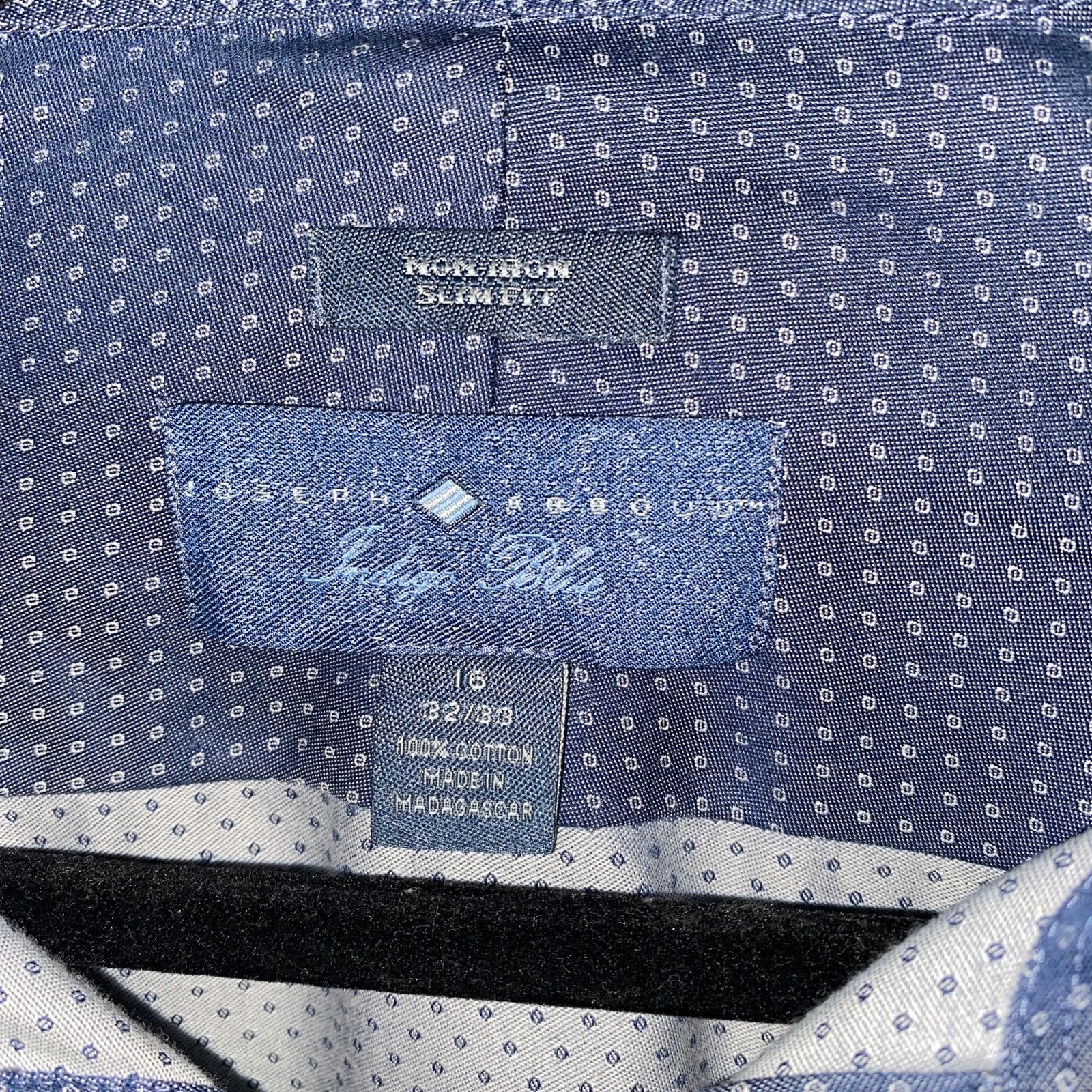Joseph Abboud Joseph Abboud Indigo Blue Long Sleeve Button Down Shirt 16 Size US L / EU 52-54 / 3 - 4 Thumbnail