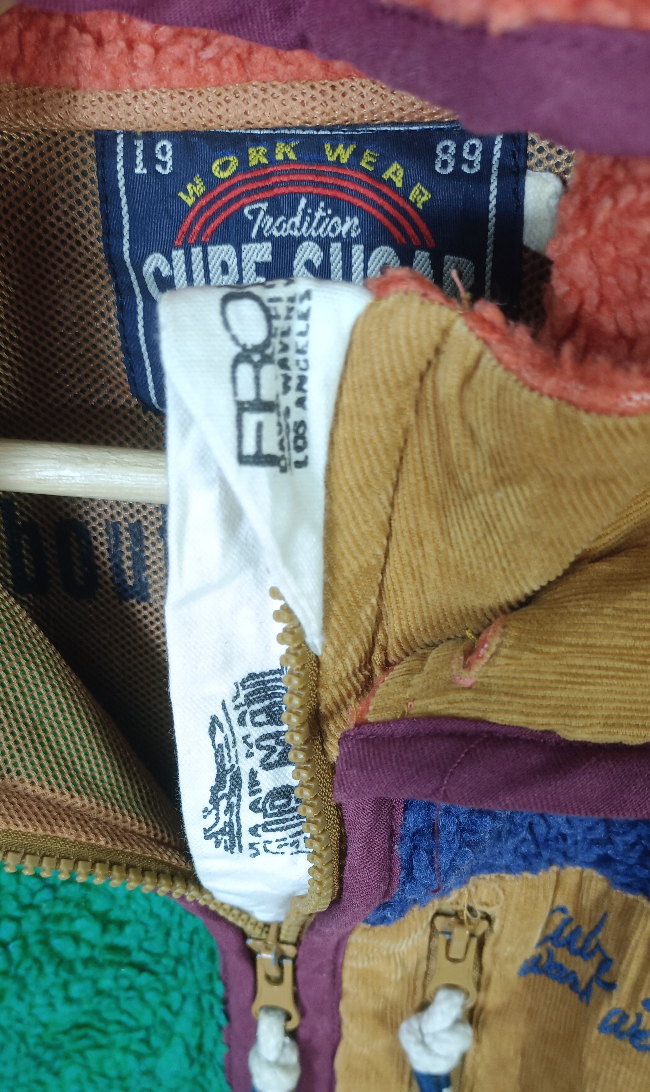Japanese Brand Cube Sugar Japan Colourblock Sherpa Vest Jacket Size US S / EU 44-46 / 1 - 8 Thumbnail