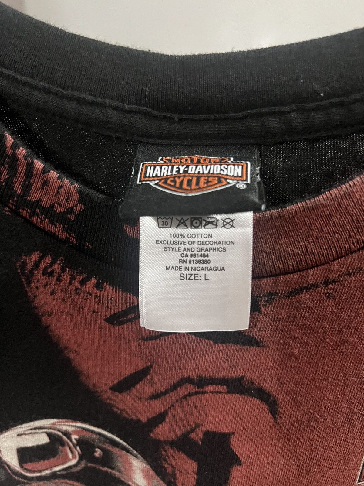 Harley Davidson Harley Davidson red and black biker graphic t shirt Size US L / EU 52-54 / 3 - 3 Thumbnail