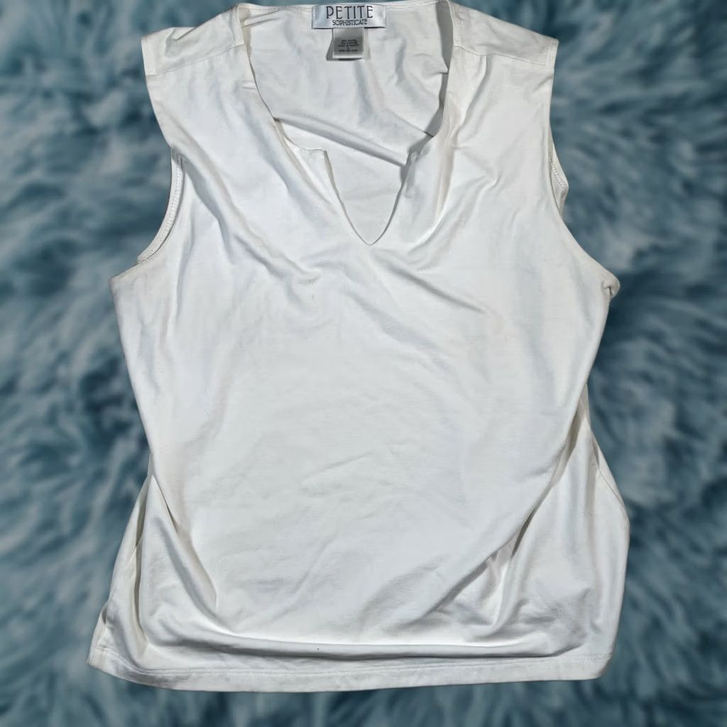 Vintage VINTAGE Women Blouse Top Blouse Size PL White Womens Petite Large Sophisticate Sophisticate Blouse Top Size PL White Womens Petite Large Size L / US 10 / IT 46 - 1 Thumbnail