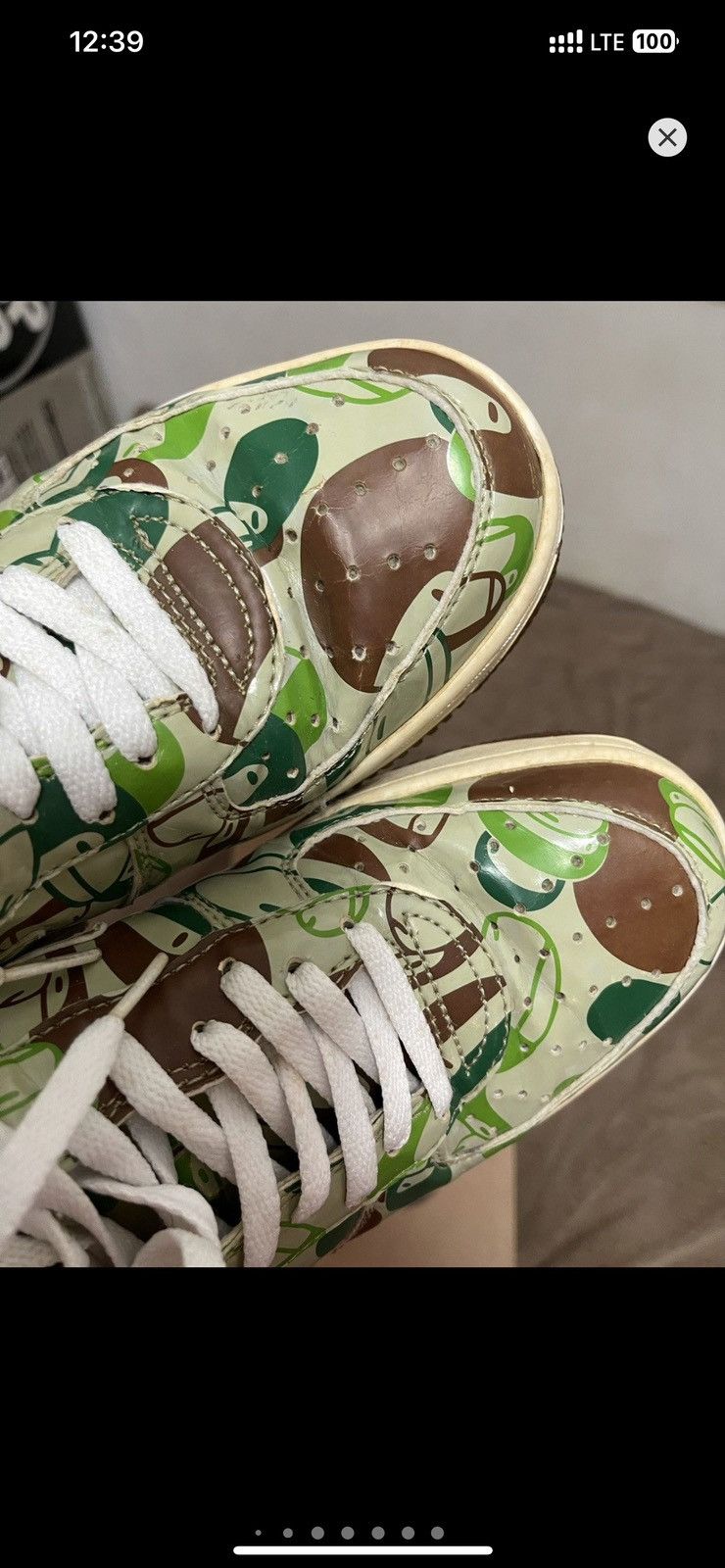 Bape Bape Bapesta Vintage Baby Milo Green Camo Sneakers Size US 10 / EU 43 - 12 Thumbnail