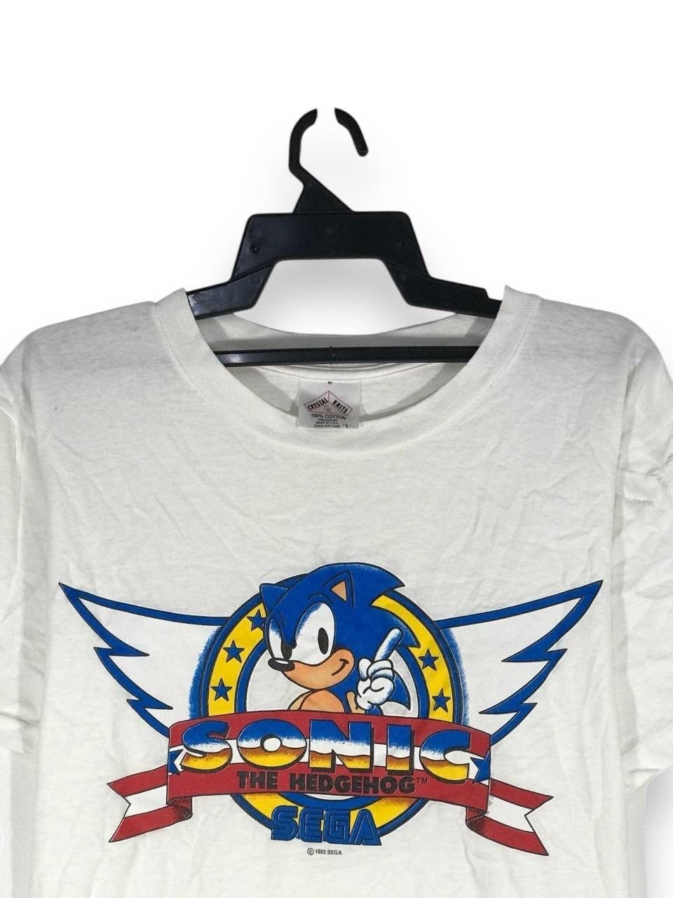 Vintage vintage 1992 Sonic the hedgehog sega game running Size US L / EU 52-54 / 3 - 2 Thumbnail