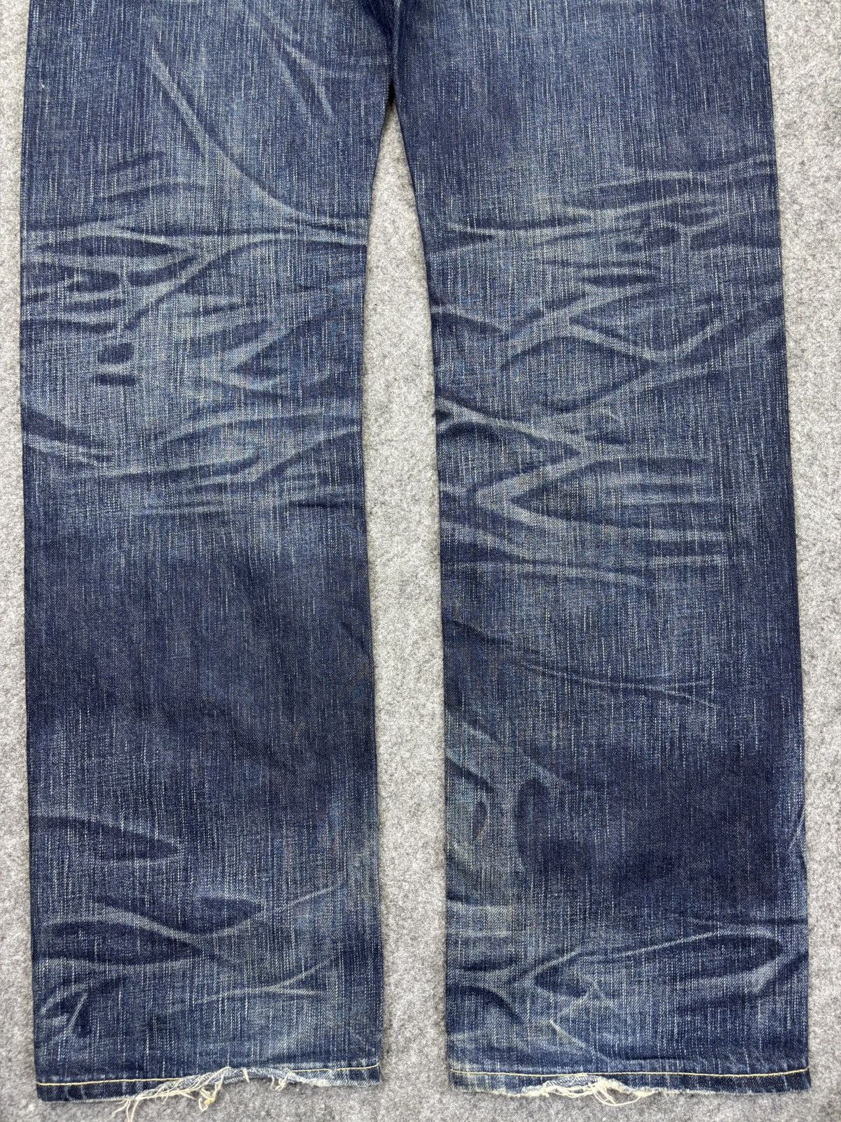 Edwin 💥Rare Fades💥Archival Edwin 503 Rare Straight Cut Denim K30 Size US 33 - 10 Thumbnail