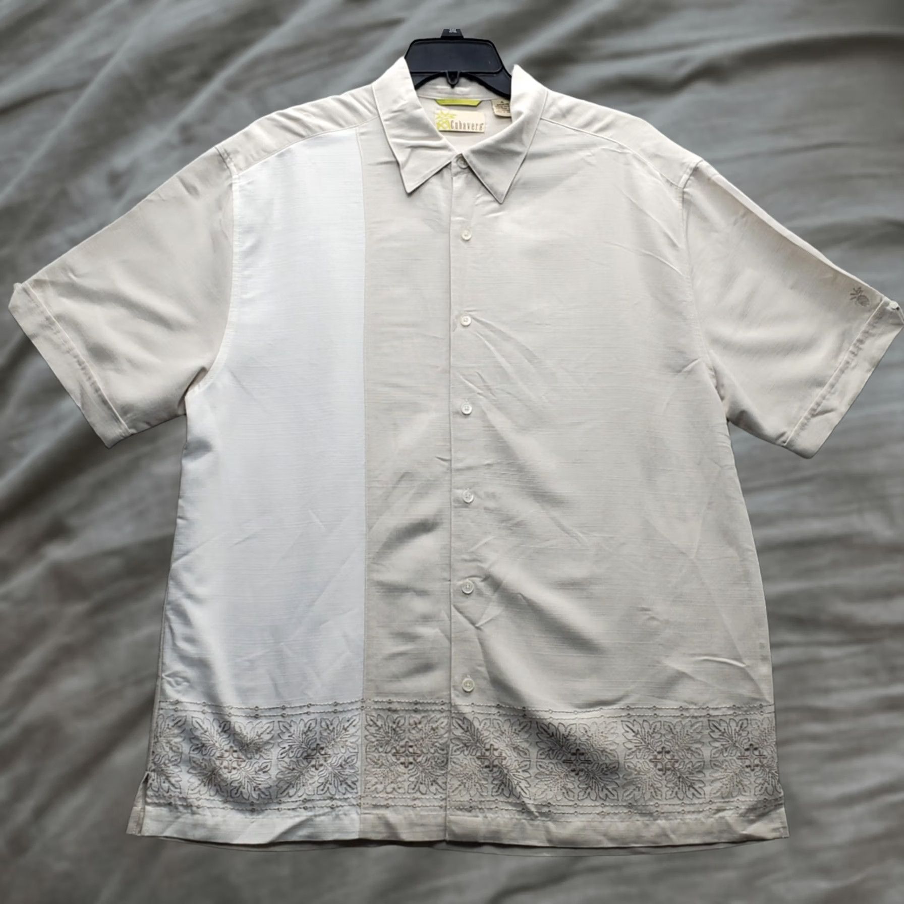 Cubavera Cubavera Shirt Mens XL Multi Rayon Embroidery Short Sleeve Collared Button-Up Size US XL / EU 56 / 4 - 1 Thumbnail