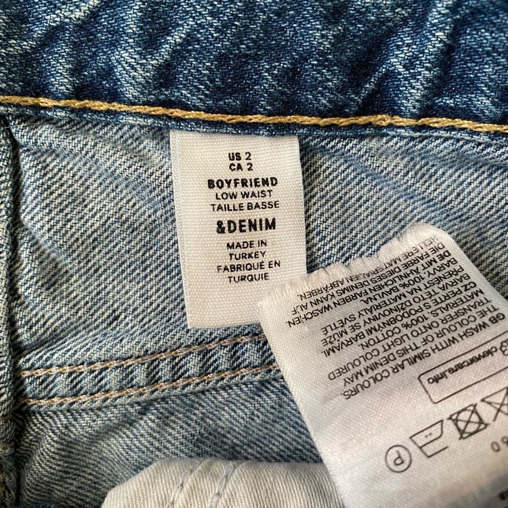 Other &Denim women 2 boyfriend low waist button fly ripped distres Size 26" / US 2 / IT 38 - 6 Thumbnail