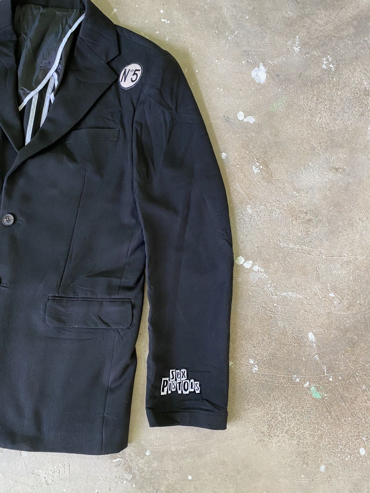 If Six Was Nine Vant x Sex Pistols Punk Patch Blazer Jacket Korea Size US L / EU 52-54 / 3 - 3 Thumbnail