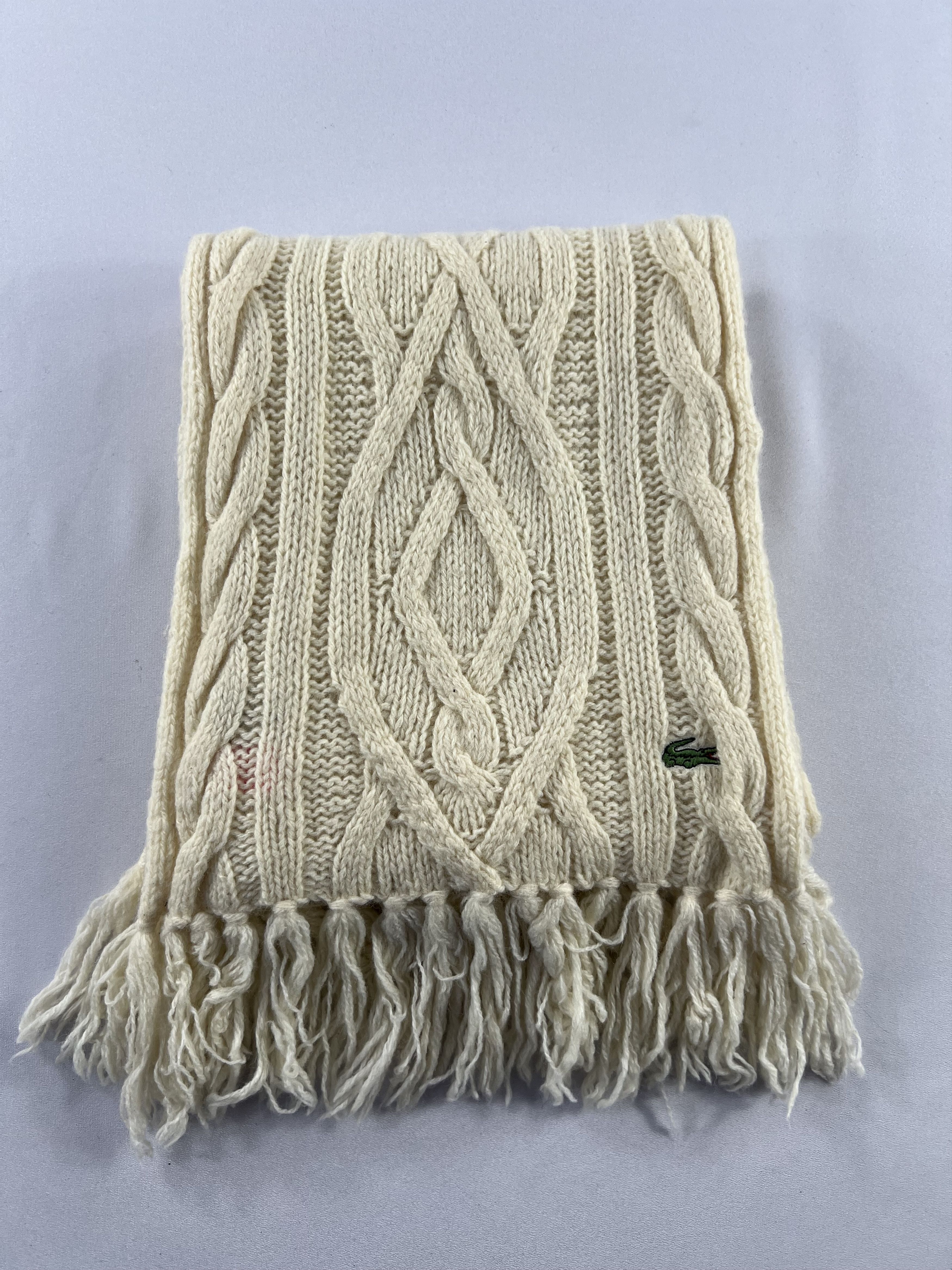 Lacoste Lacoste Knit Scarf / Muffler / Neckwear P1043 Size ONE SIZE - 7 Thumbnail