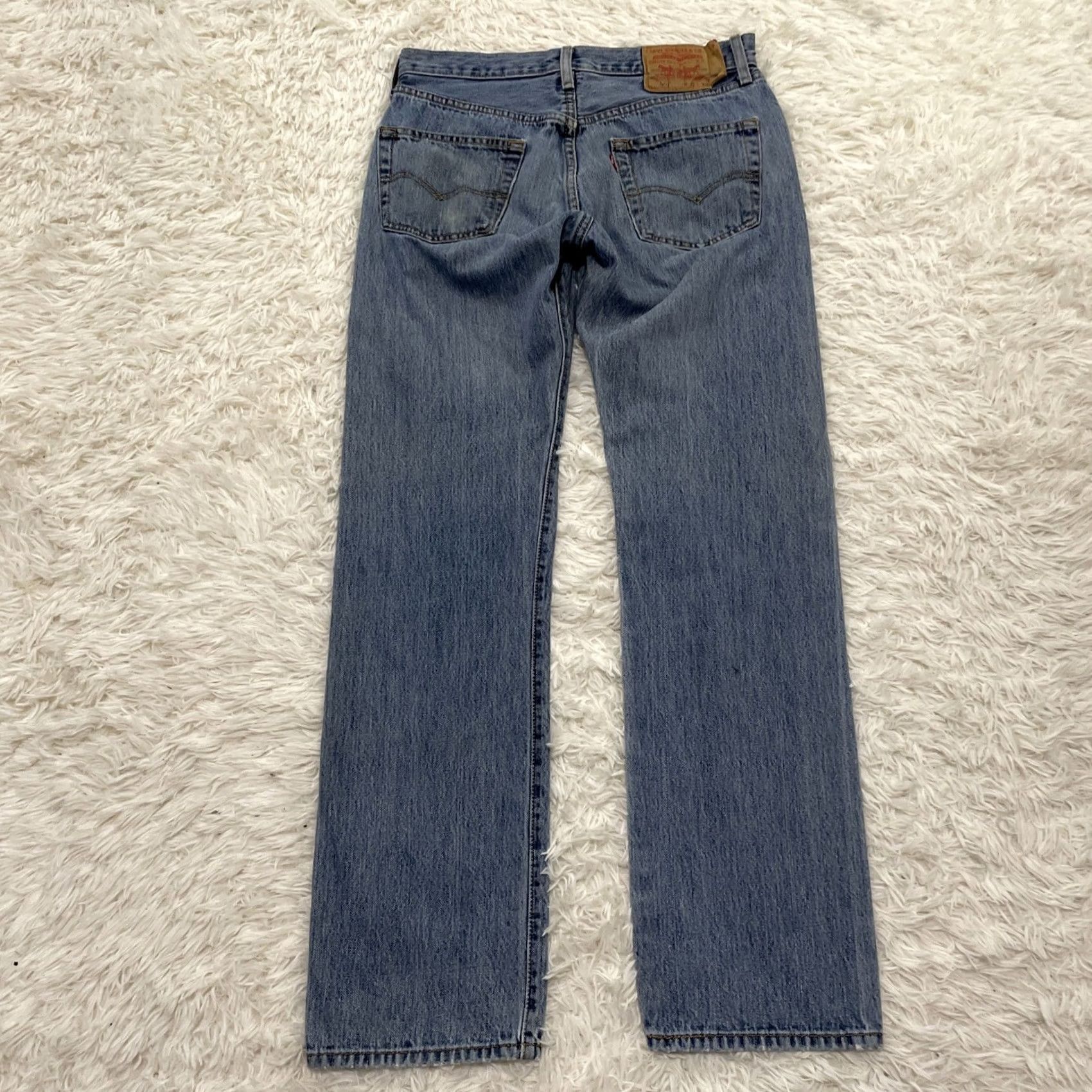 Levi's VINTAGE Levi's 501xx Jeans Men 31x32 Blue Straight Denim Work Grunge 90s USA 5-Pocket Mens Size US 31 - 2 Thumbnail