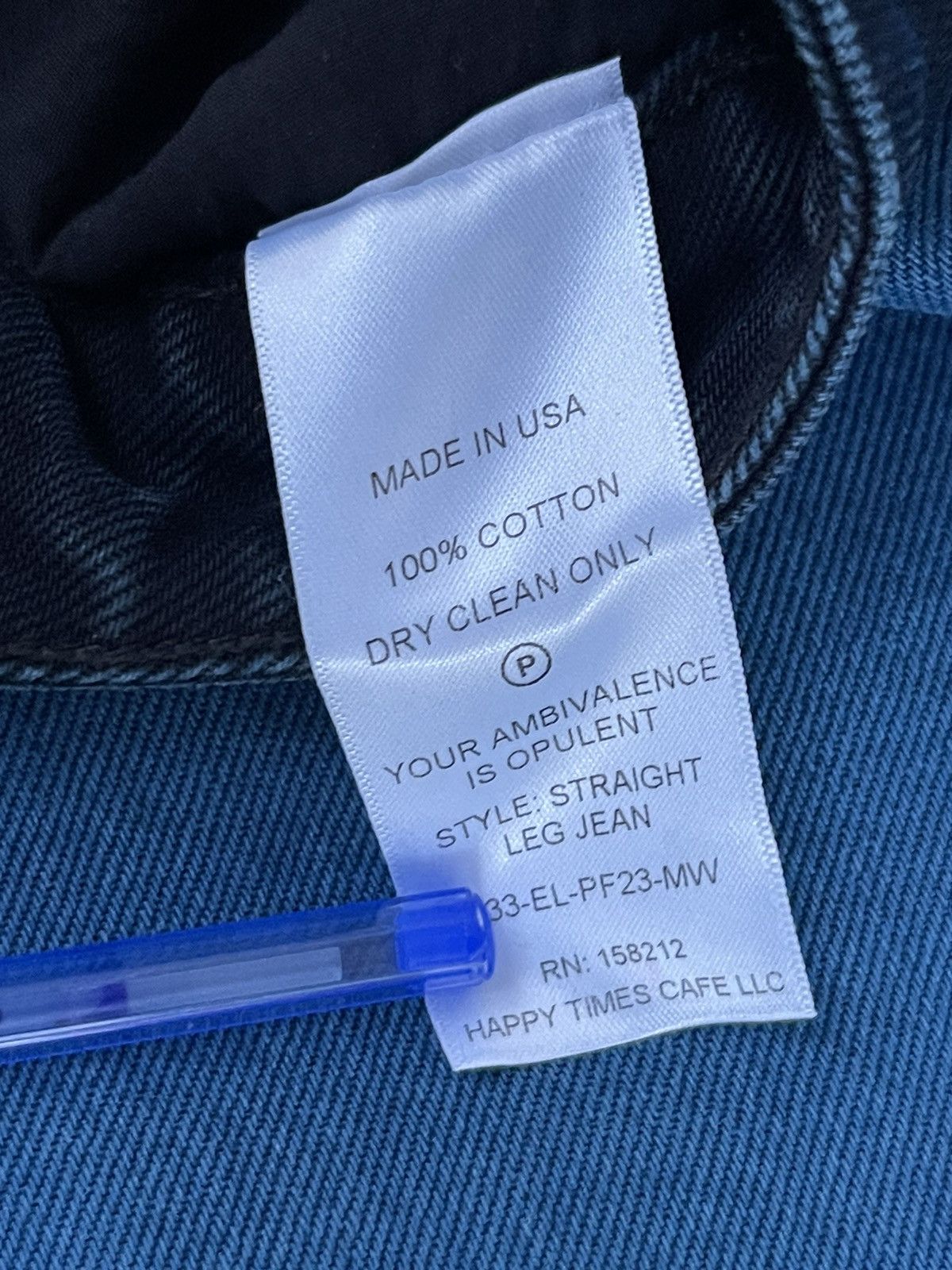 Eckhaus Latta !DS! SS23 Eckhaus Latta Moon Wash Blue Denim Pants Size US 32 / EU 48 - 16 Thumbnail