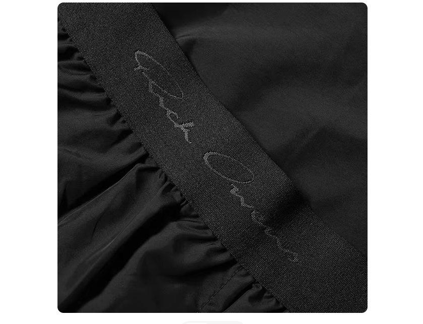 Champion × Rick Owens Rick Owens X Champion black embroidered beach shorts Size US 34 / EU 50 - 4 Thumbnail