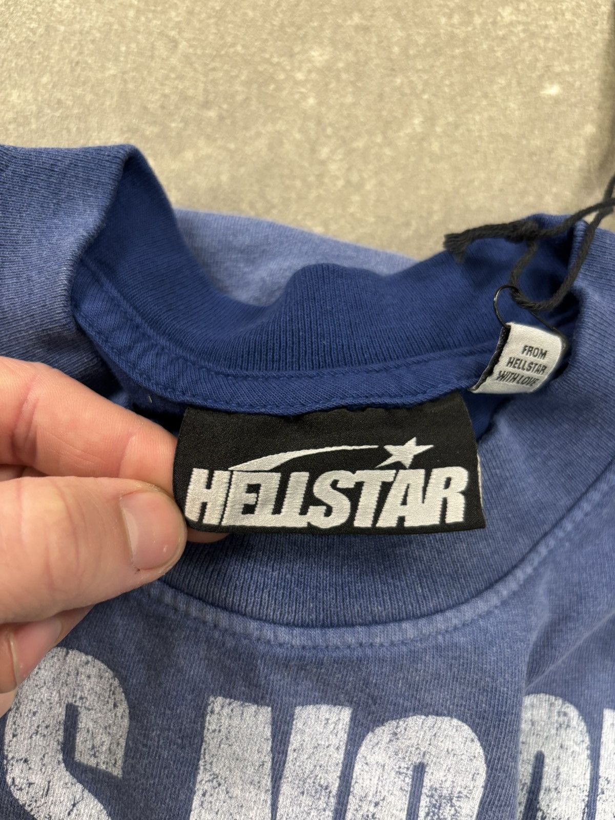 HELLSTAR Hellstar Carry Your Cross T-Shirt, Blue Size US S / EU 44-46 / 1 - 10 Thumbnail